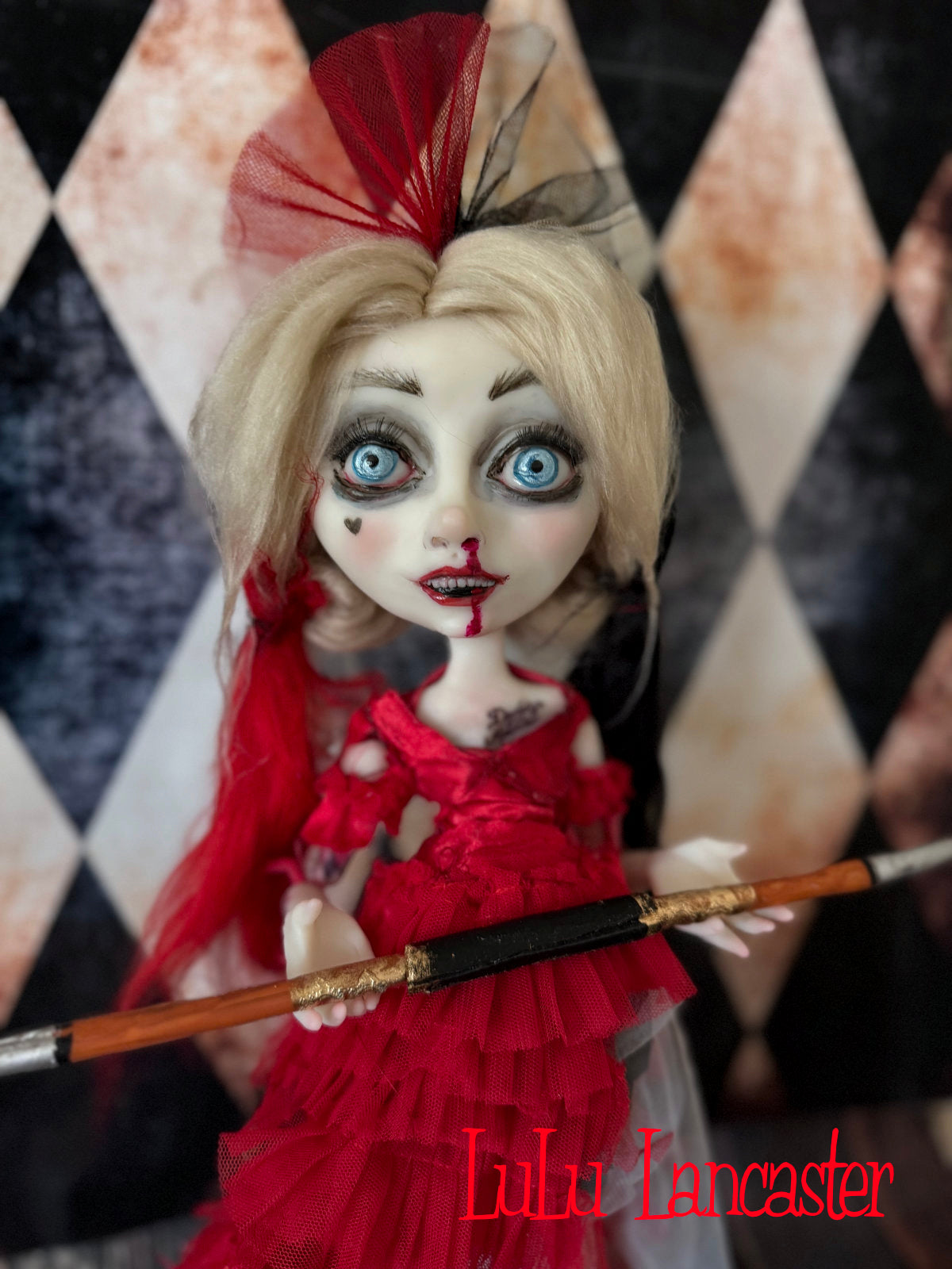 Harley Quinn~ Original LuLu Lancaster Art Doll