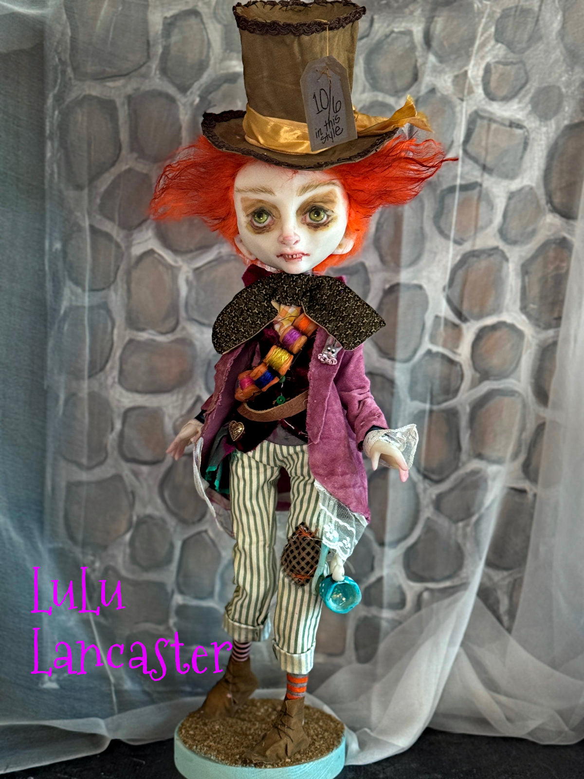 Mad Hatter Wonderland Original LuLu Lancaster Art Doll