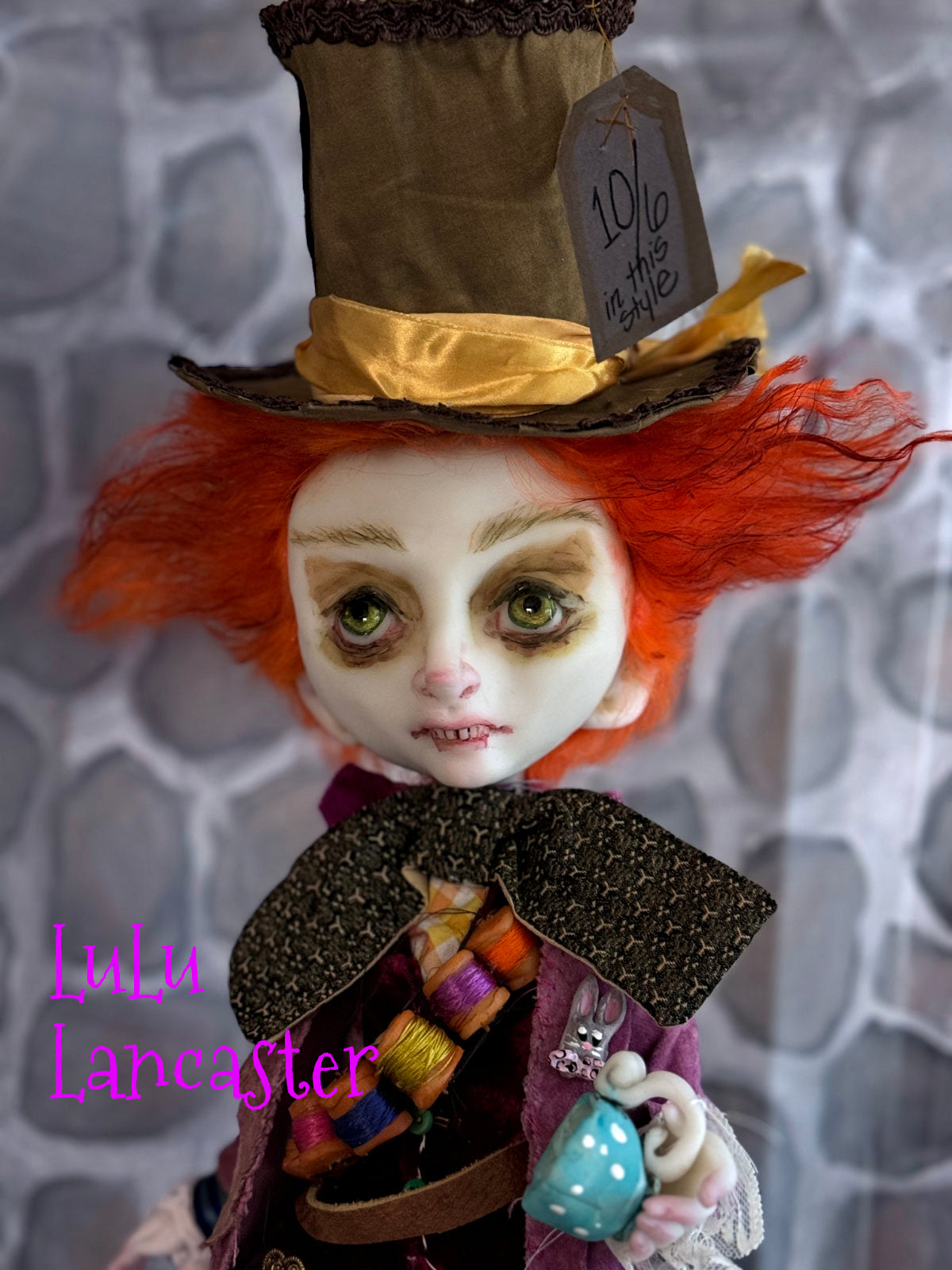 Mad Hatter Wonderland Original LuLu Lancaster Art Doll