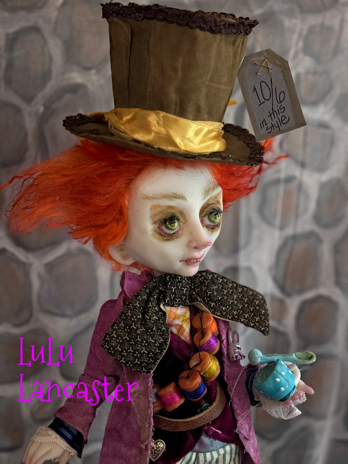 Mad Hatter Wonderland Original LuLu Lancaster Art Doll