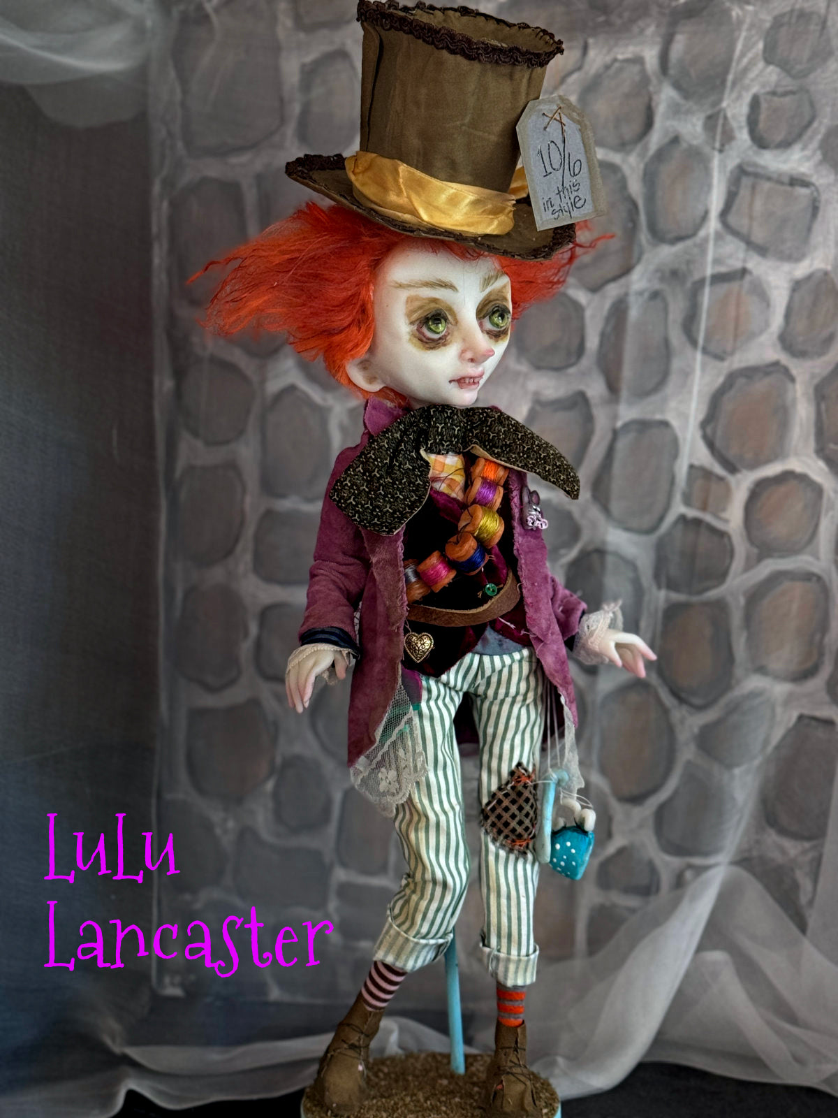 Mad Hatter Wonderland Original LuLu Lancaster Art Doll