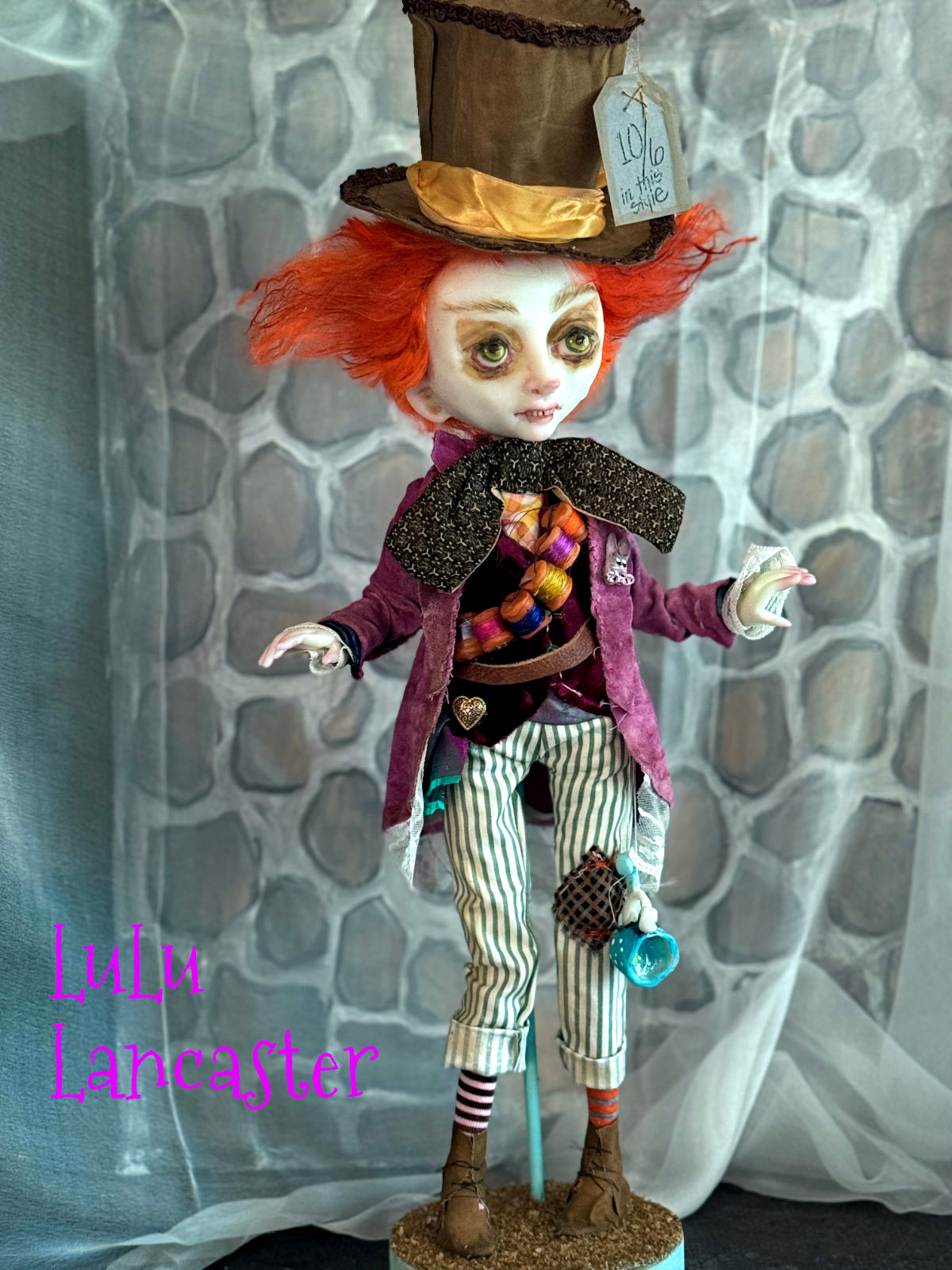 Mad Hatter Wonderland Original LuLu Lancaster Art Doll