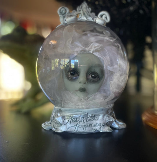Haunted Happenings Glowing Ghostie Crystal Ball Original LuLu Lancaster Art Doll