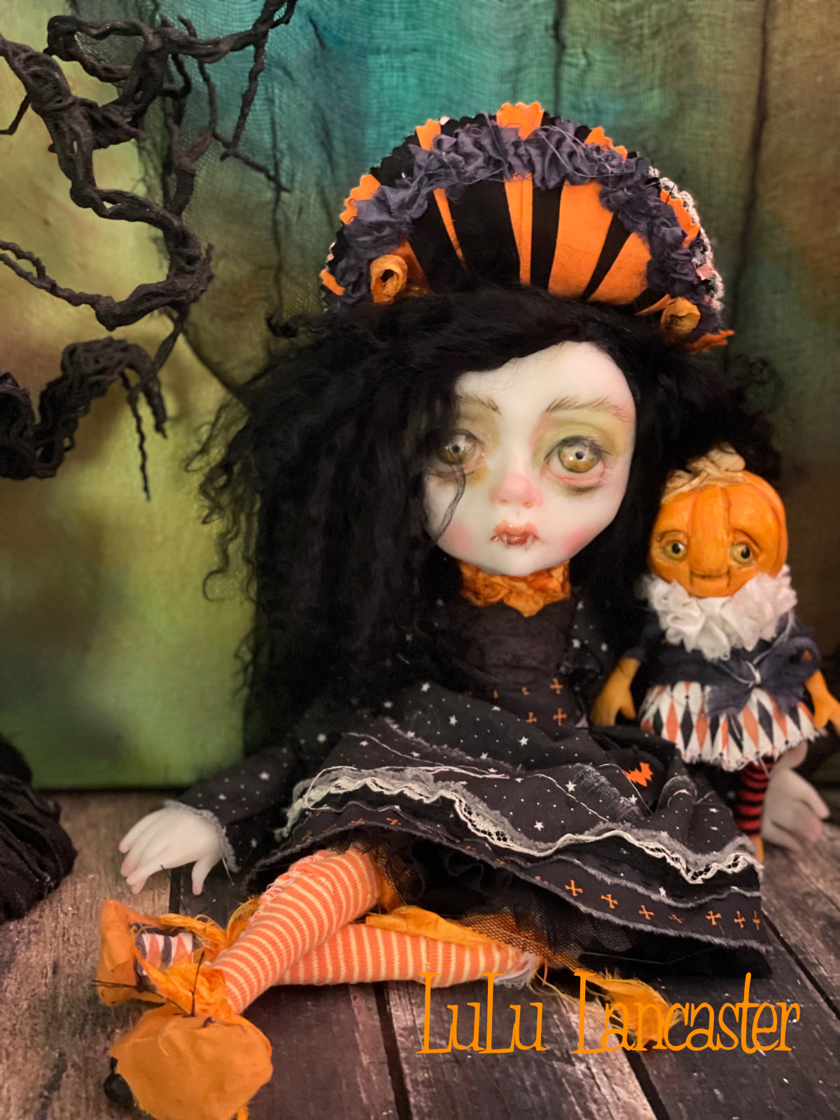 Hazel Vampire Halloween Sitter Original LuLu Lancaster Art Dolls