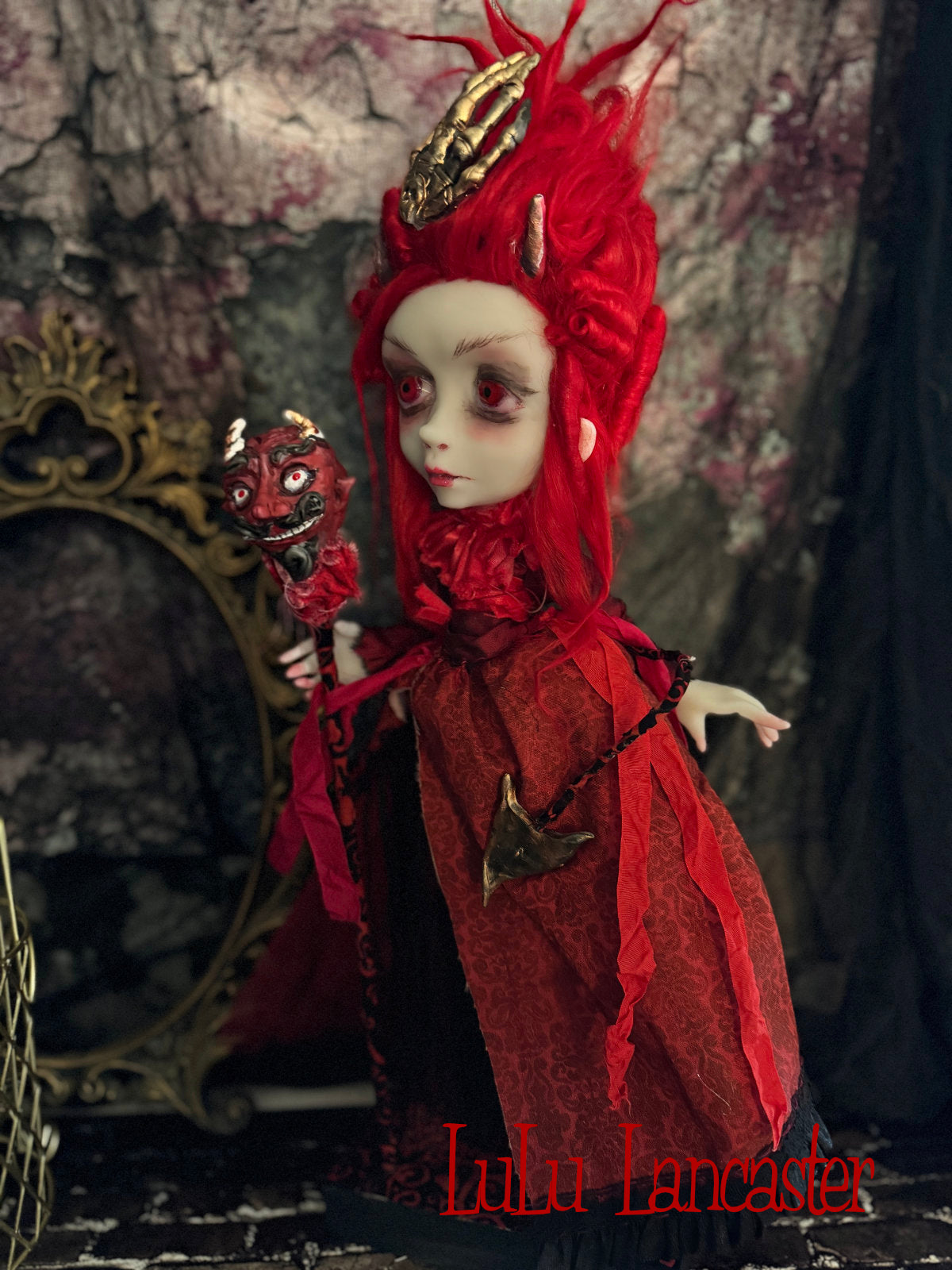 Inferna the Devil ~Halloween Goth ~Original LuLu Lancaster Art Doll
