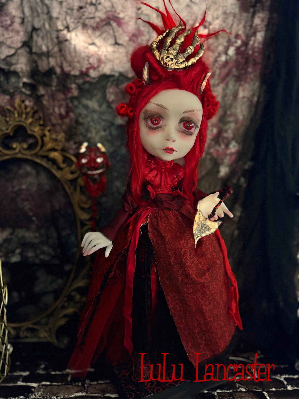 Inferna the Devil ~Halloween Goth ~Original LuLu Lancaster Art Doll