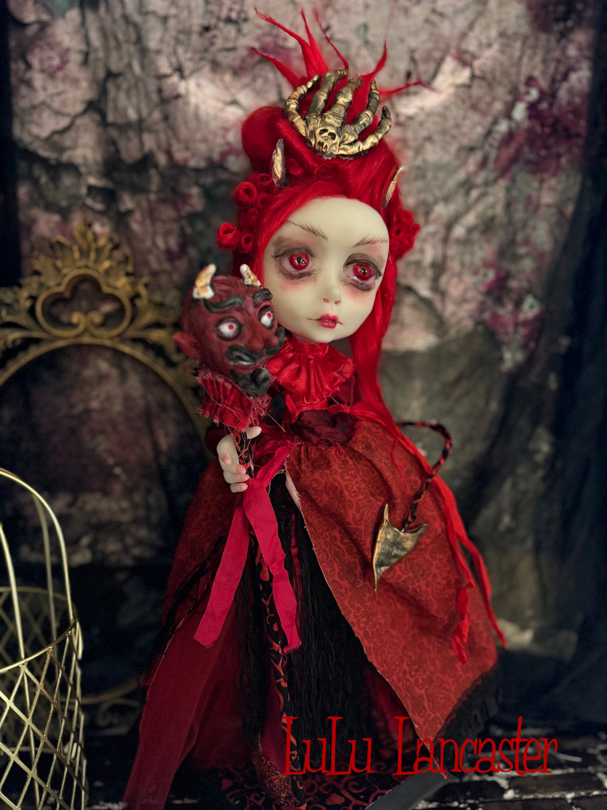 Inferna the Devil ~Halloween Goth ~Original LuLu Lancaster Art Doll