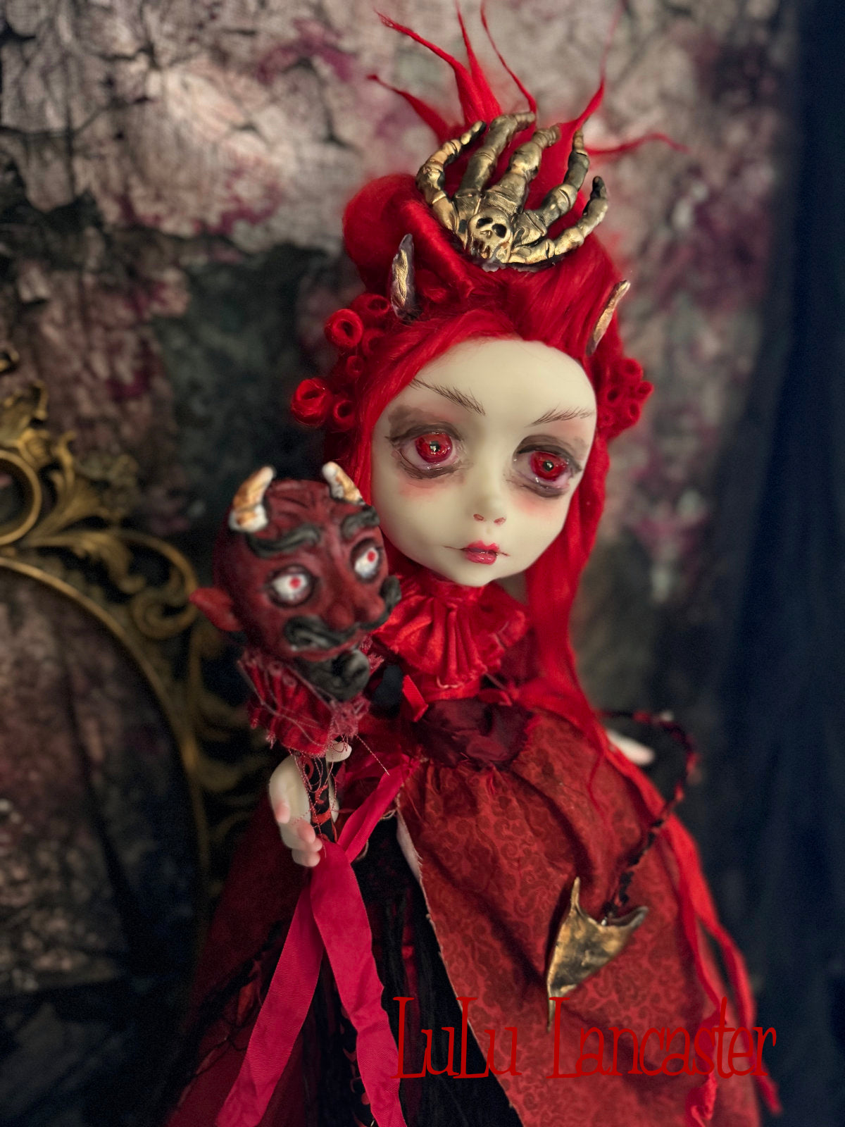 Inferna the Devil ~Halloween Goth ~Original LuLu Lancaster Art Doll