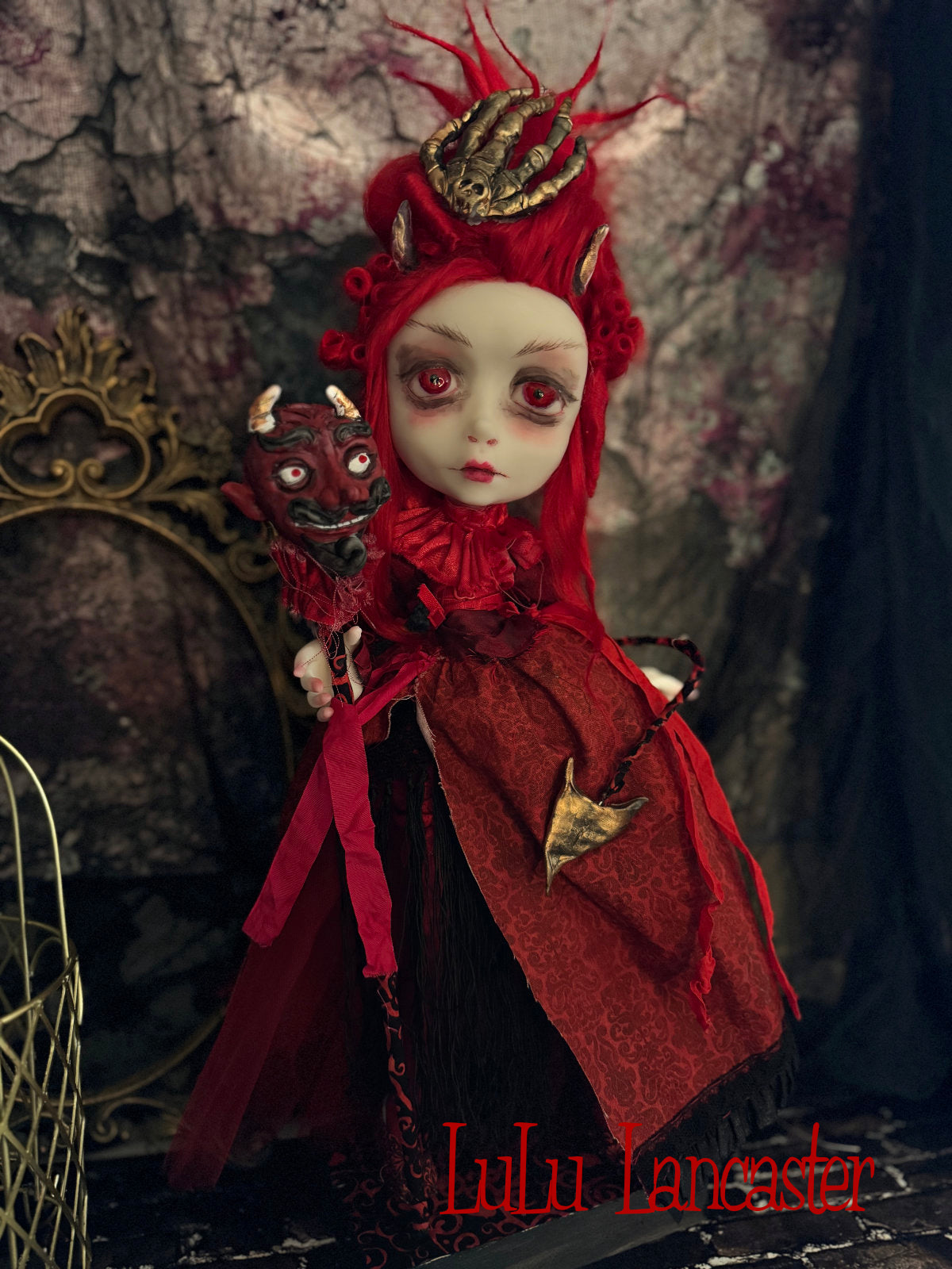 Inferna the Devil ~Halloween Goth ~Original LuLu Lancaster Art Doll