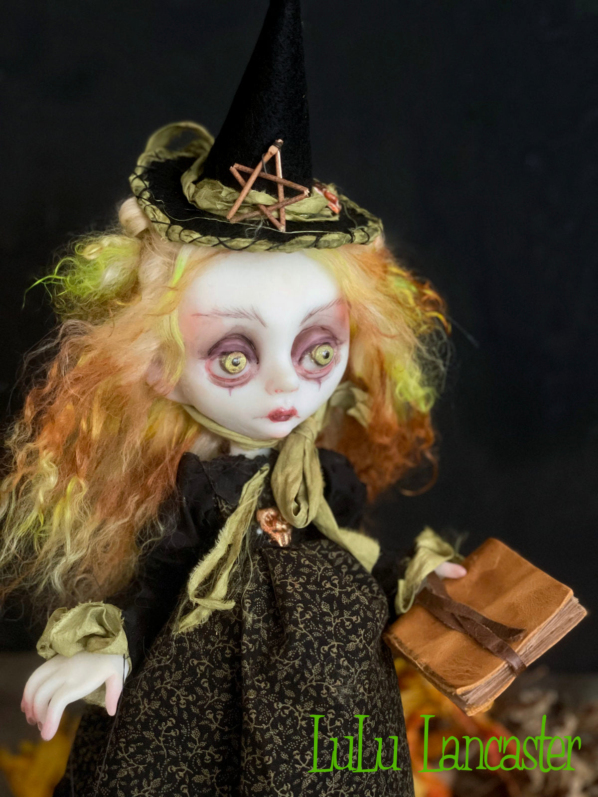Iver the school Witch Original LuLu Lancaster Halloween Art Dolls
