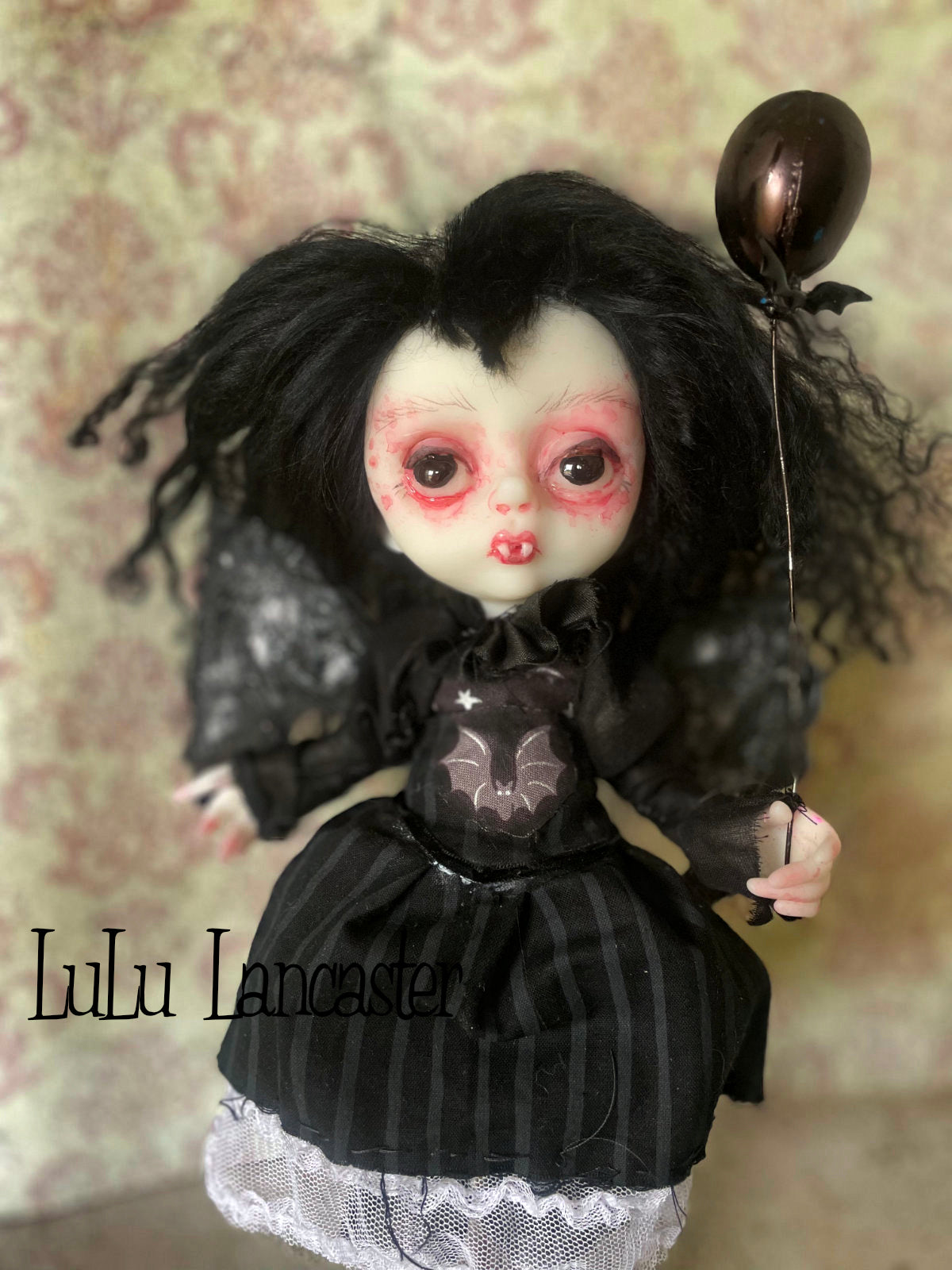 Jett Mini Vampire bat Goth Original LuLu Lancaster Art Doll