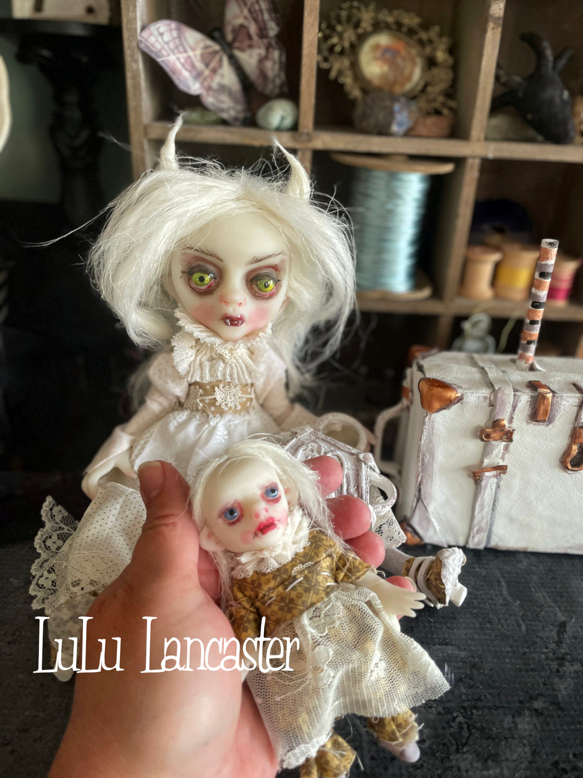 Jupiter and Io the traveling Vampires Original LuLu Lancaster Art Doll
