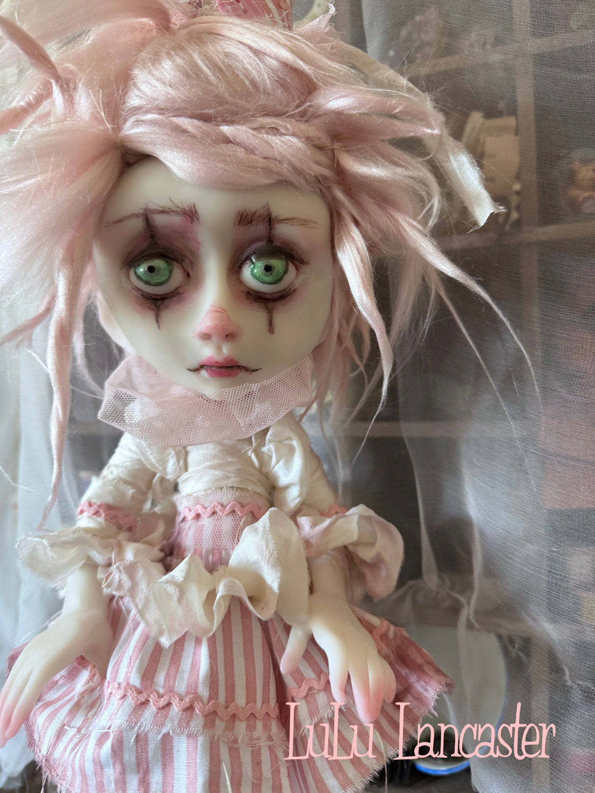 Just Pinky Poupee the Clown Original LuLu Lancaster Art Doll