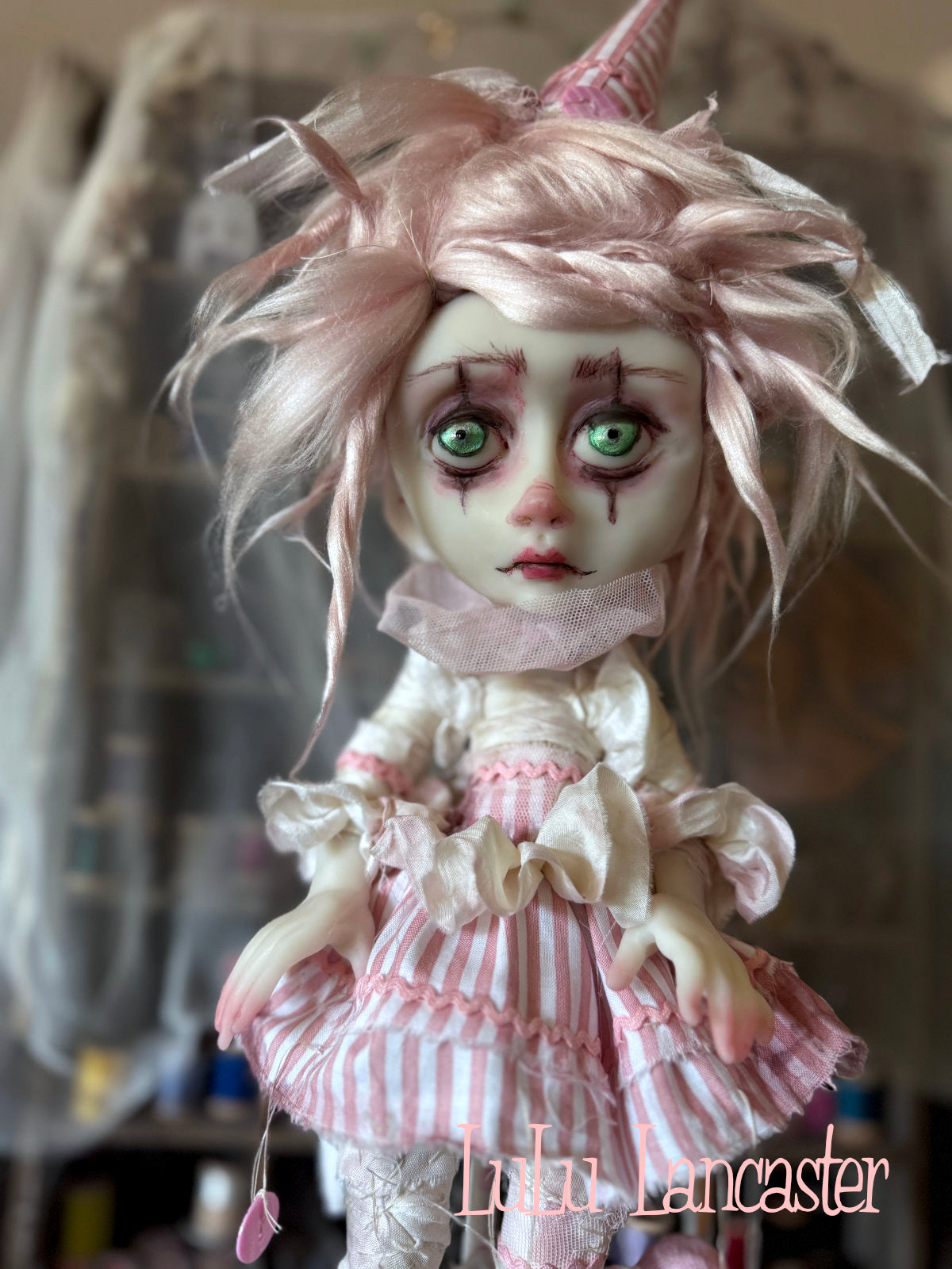 Just Pinky Poupee the Clown Original LuLu Lancaster Art Doll