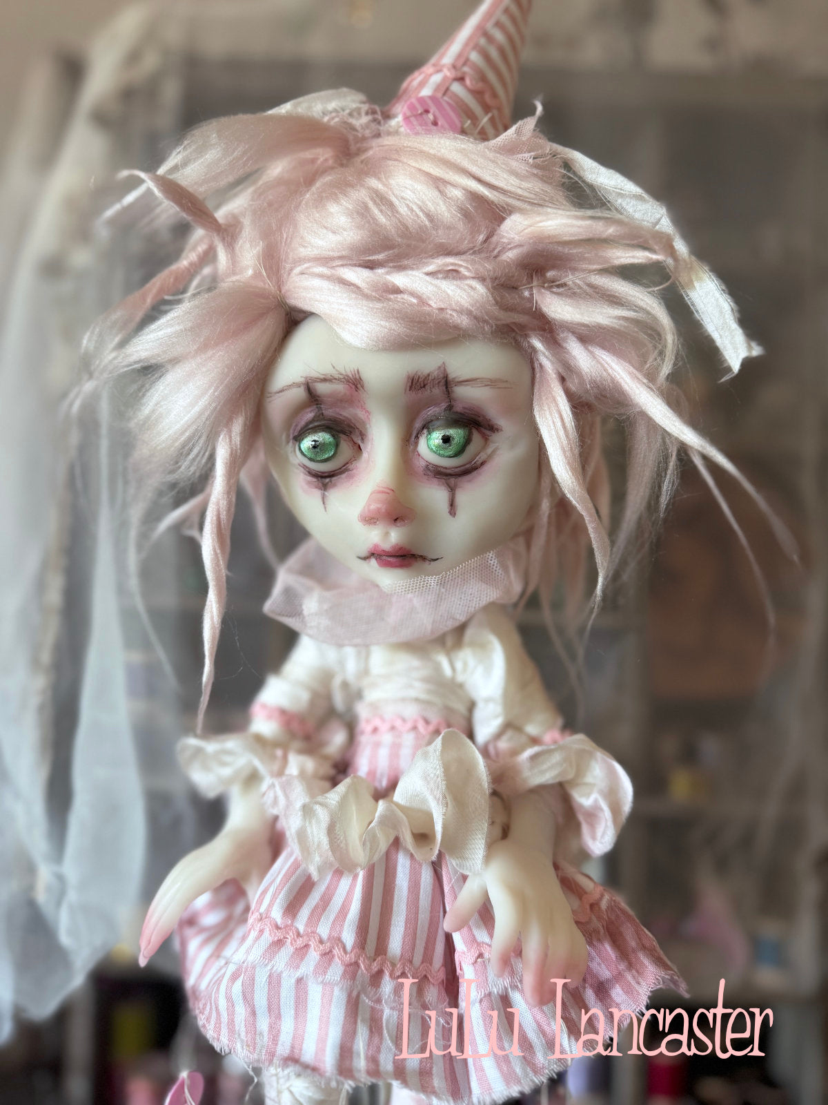 Just Pinky Poupee the Clown Original LuLu Lancaster Art Doll