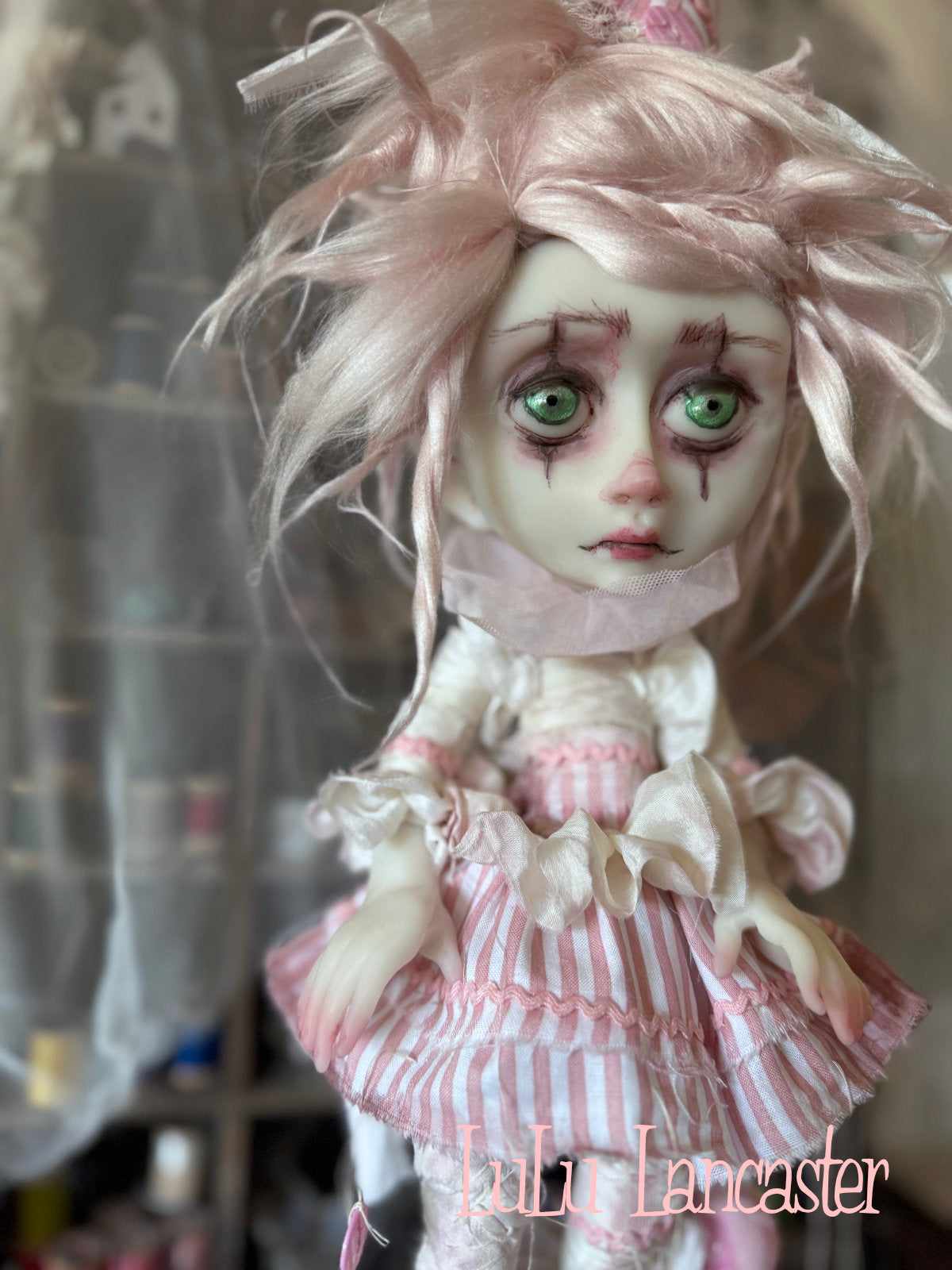 Just Pinky Poupee the Clown Original LuLu Lancaster Art Doll