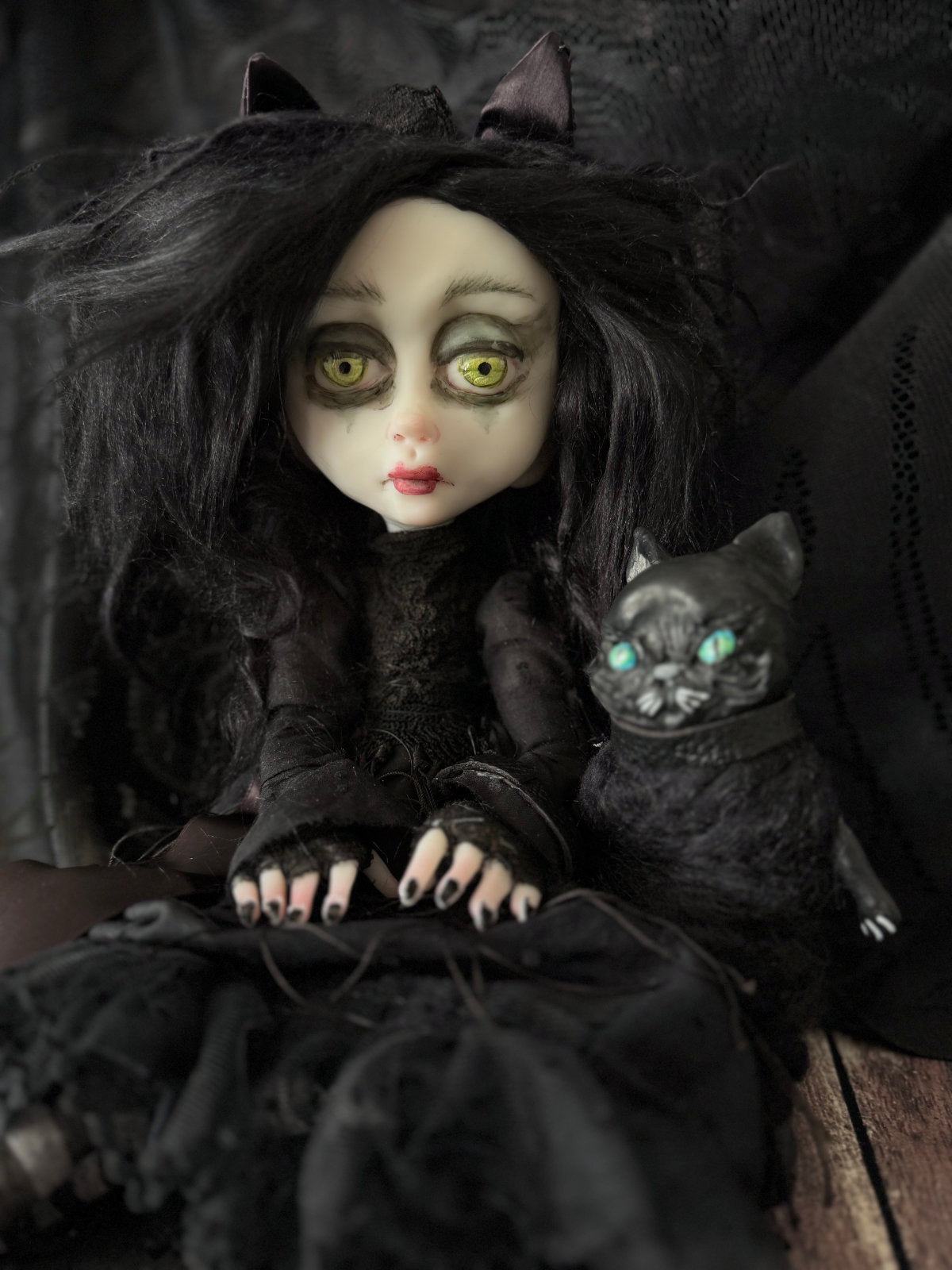 Katrina Goth Kitty Original LuLu Lancaster Art Doll
