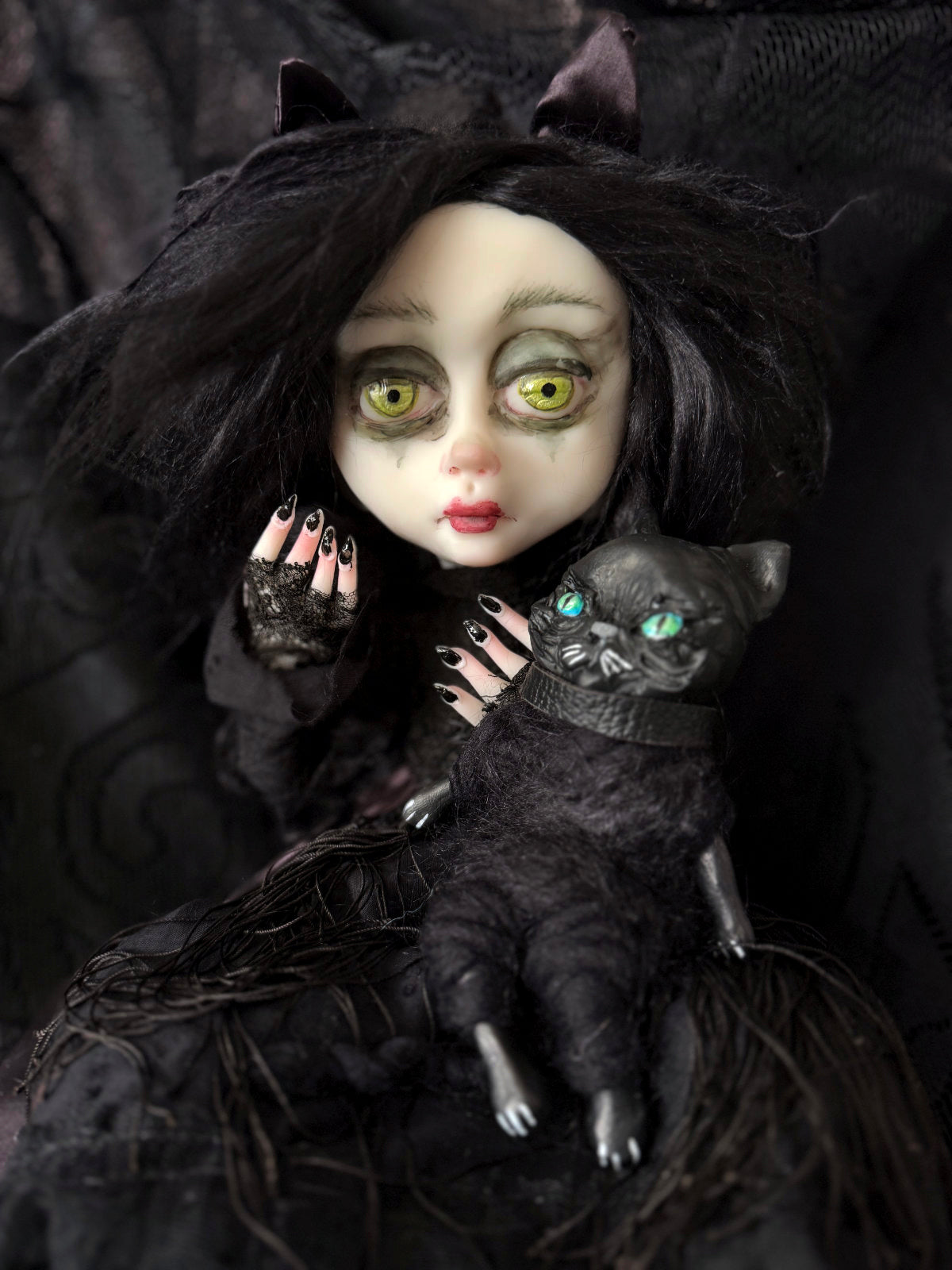 Katrina Goth Kitty Original LuLu Lancaster Art Doll