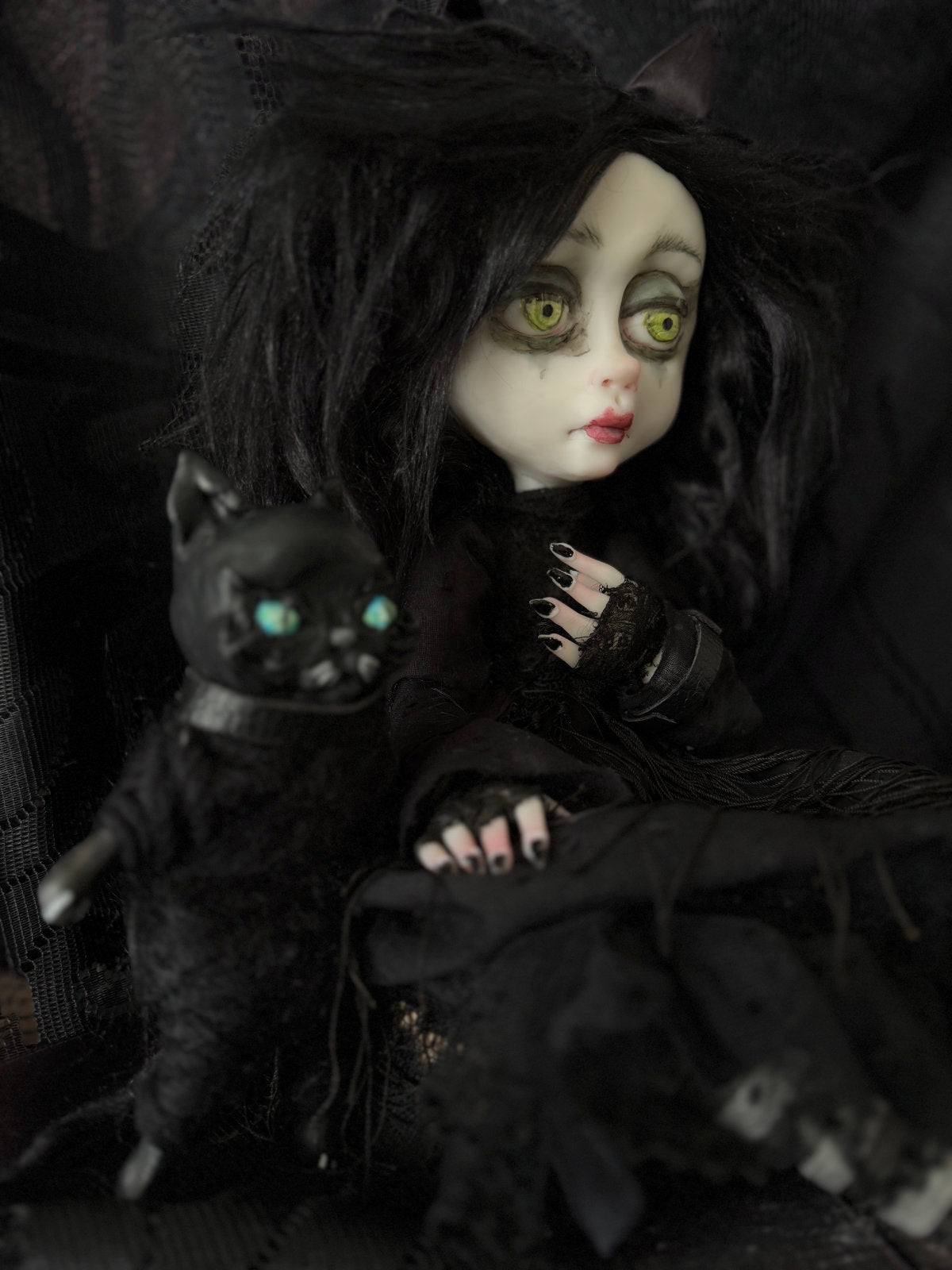 Katrina Goth Kitty Original LuLu Lancaster Art Doll