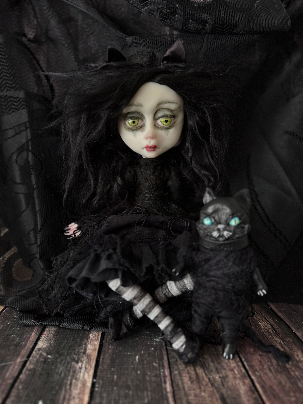 Katrina Goth Kitty Original LuLu Lancaster Art Doll