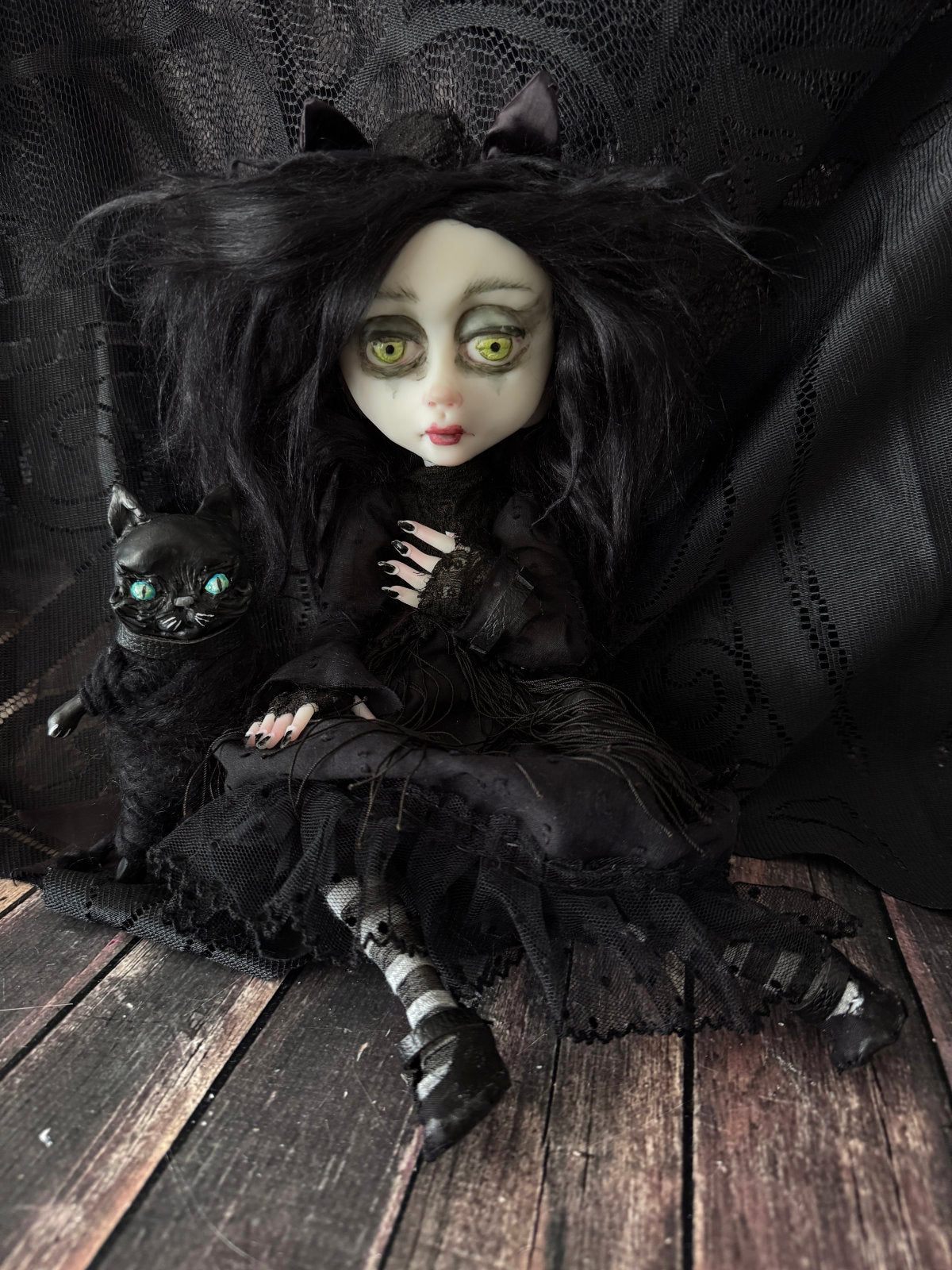 Katrina Goth Kitty Original LuLu Lancaster Art Doll