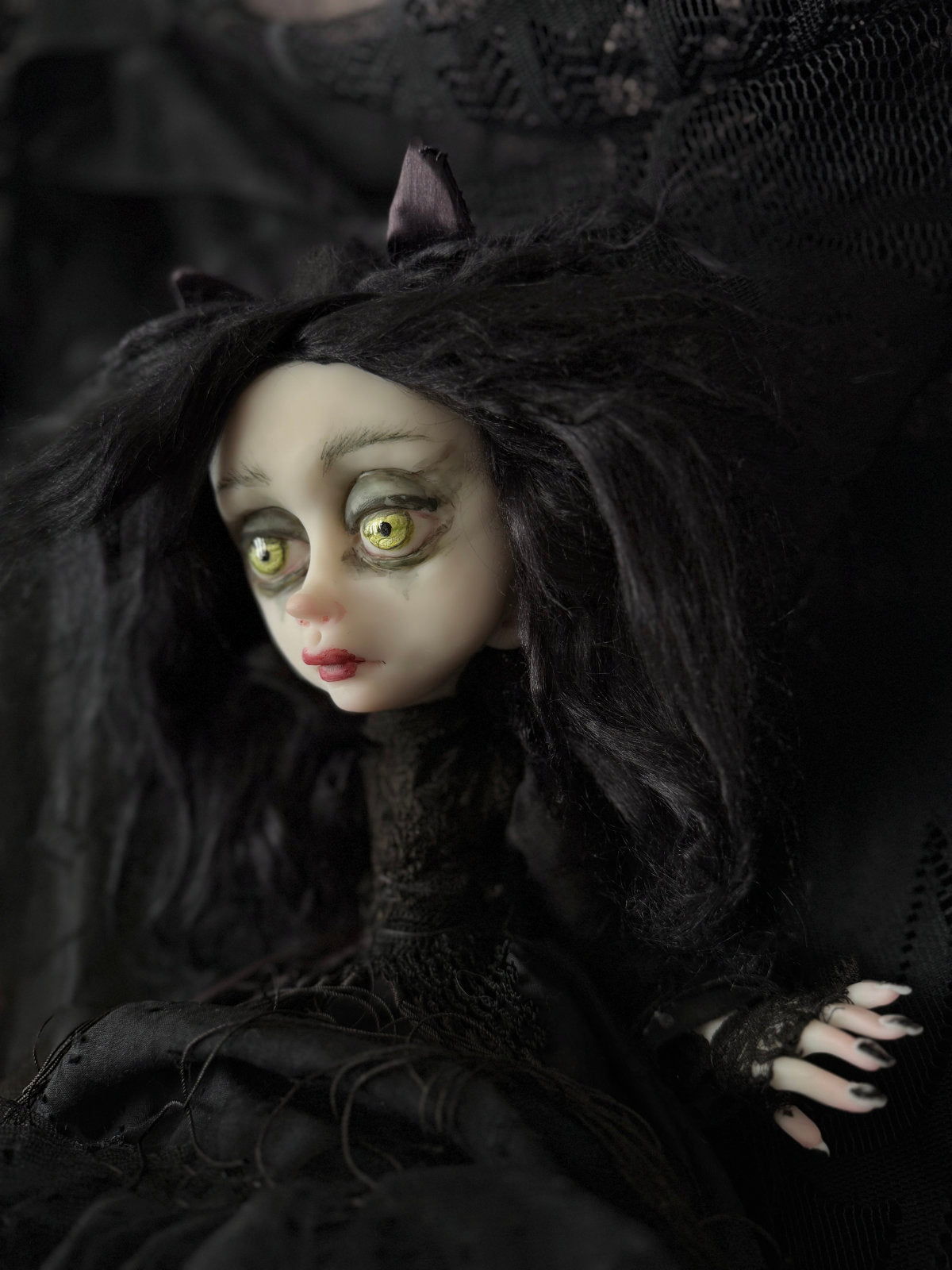 Katrina Goth Kitty Original LuLu Lancaster Art Doll