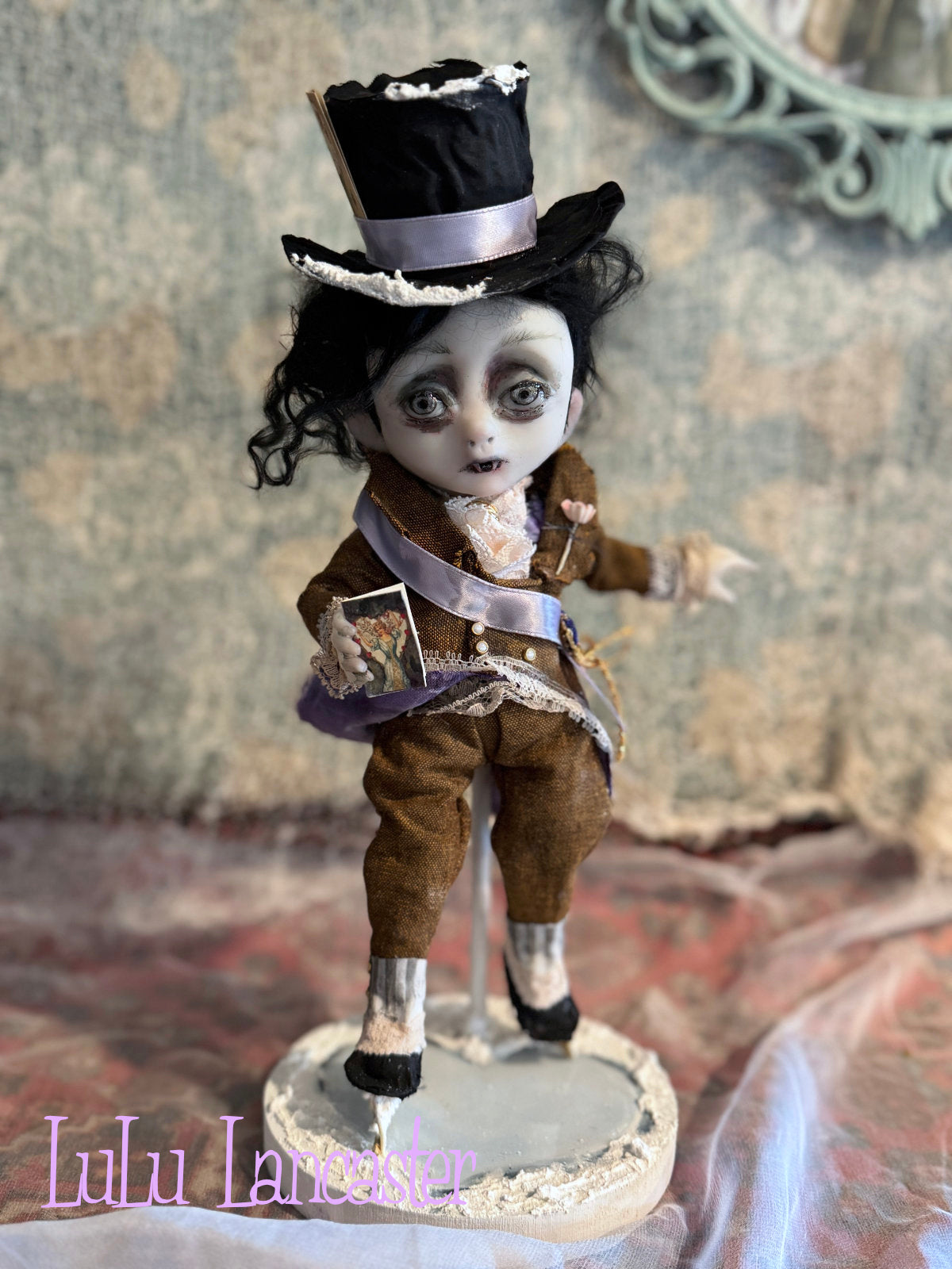 Little Lord Lorian VonBite Ice skating Valloween Vampire~ original Lulu Lancaster Art Doll