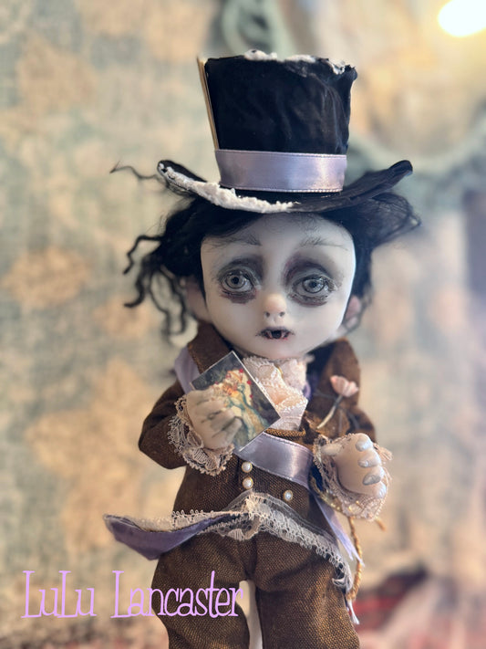 Little Lord Lorian VonBite Ice skating Valloween Vampire~ original Lulu Lancaster Art Doll