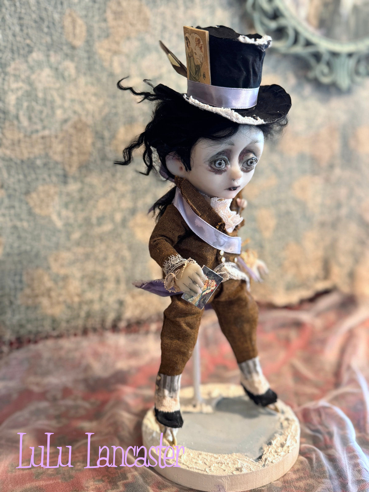 Little Lord Lorian VonBite Ice skating Valloween Vampire~ original Lulu Lancaster Art Doll