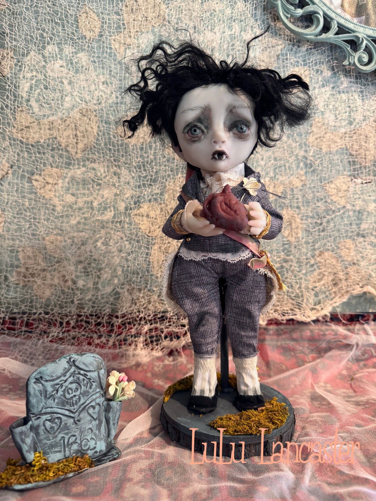 Little Lord Percival VonBite Valloween Vampire~ original Lulu Lancaster Art Doll