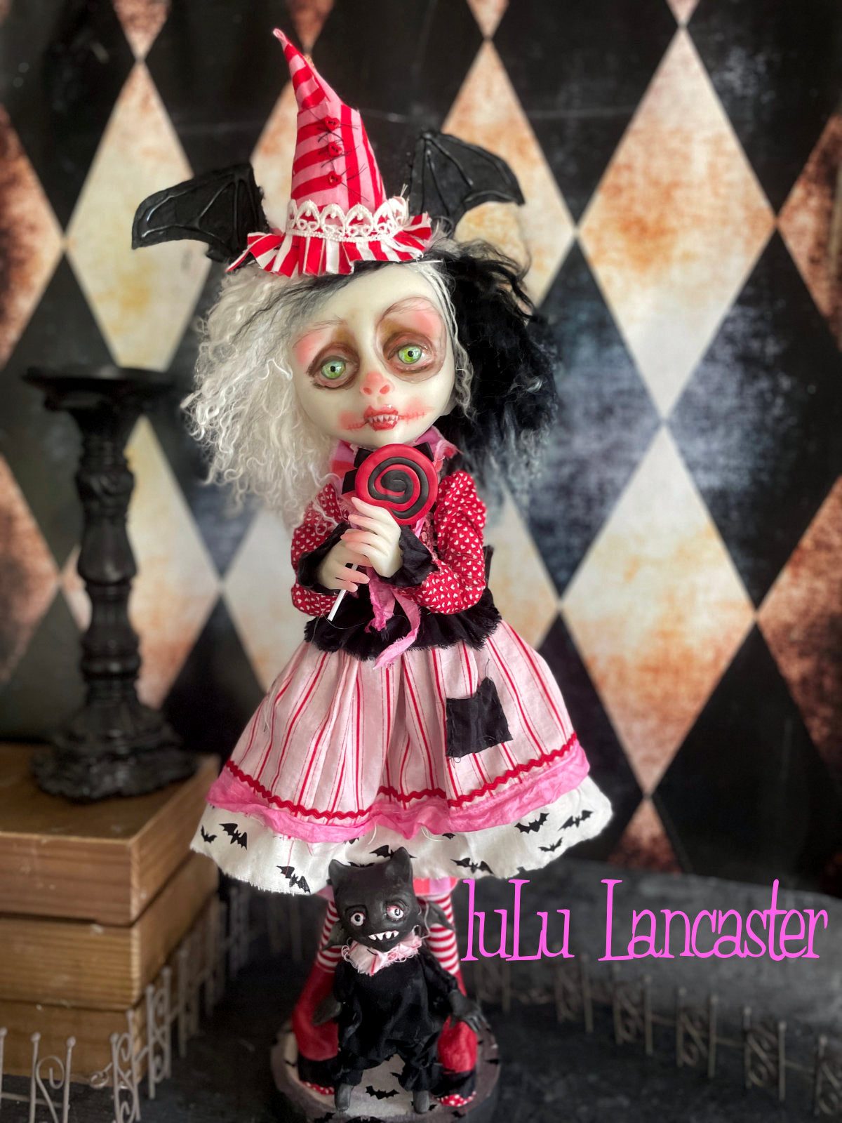 LolliCat Valloween ~Love Bites Original LuLu Lancaster Art Doll