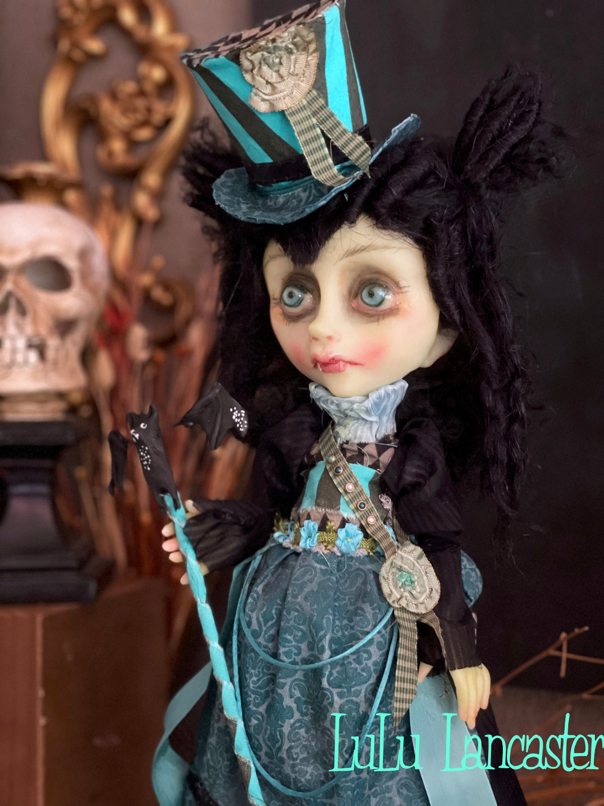 Luella The Victorian Vampire Original LuLu Lancaster Halloween Art Doll