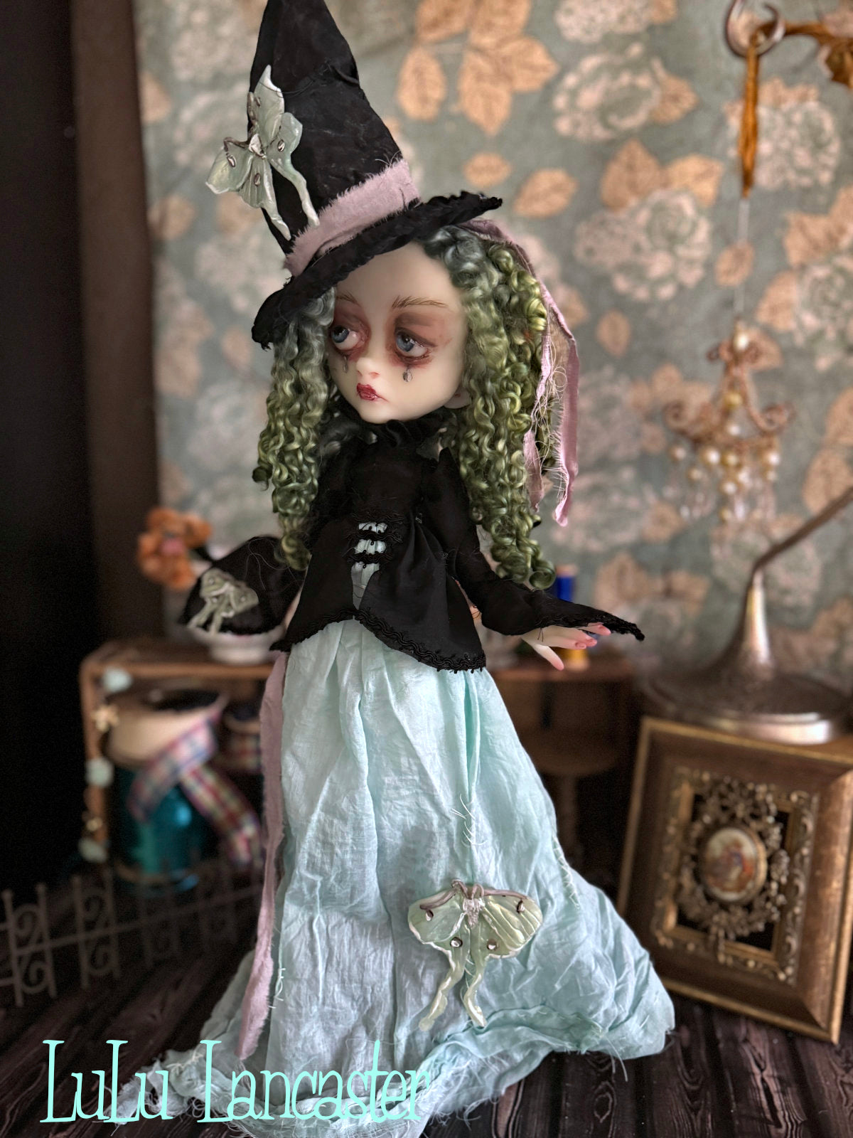 The Luna Moth Witch Original LuLu Lancaster Art Doll