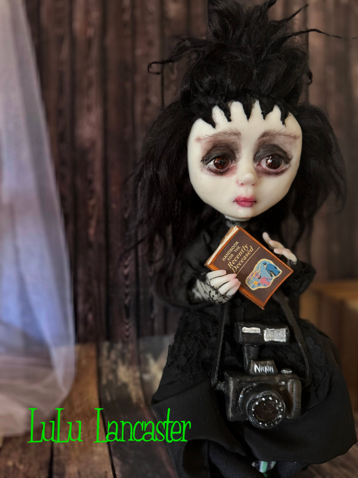 Lydia Deetz Sitter Original LuLu Lancaster Art Doll