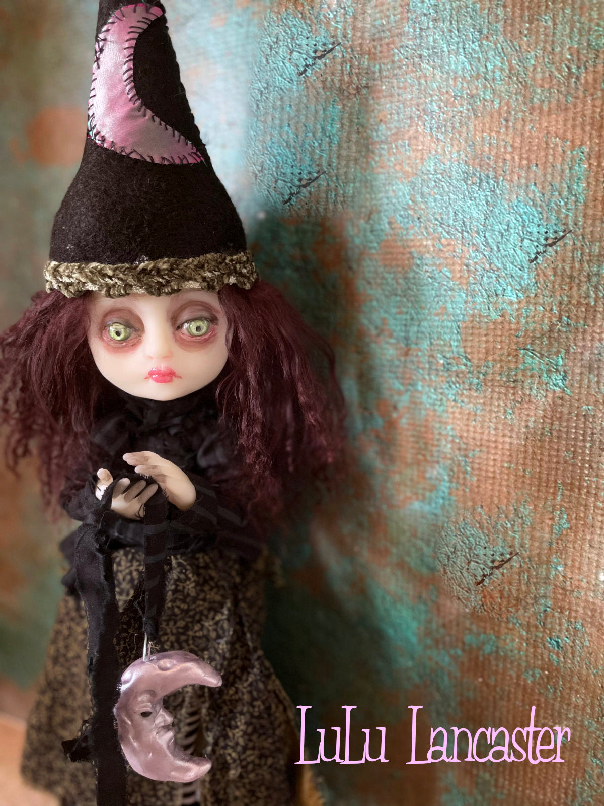 Lyra Witch of the Lavender Moon Coven Original LuLu Lancaster Art Doll