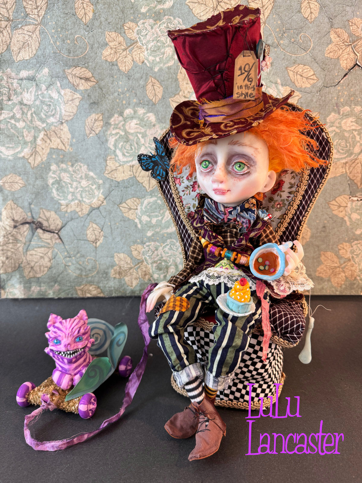 Mad Hatter Tea Time  ~ original Lulu Lancaster Art Doll