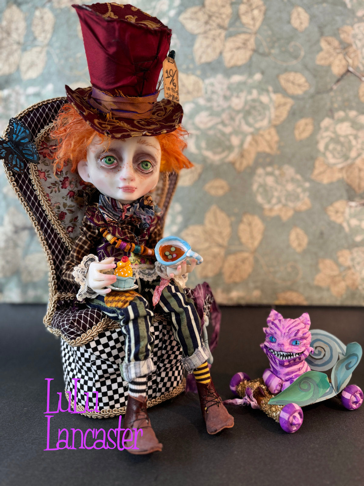 Mad Hatter Tea Time  ~ original Lulu Lancaster Art Doll