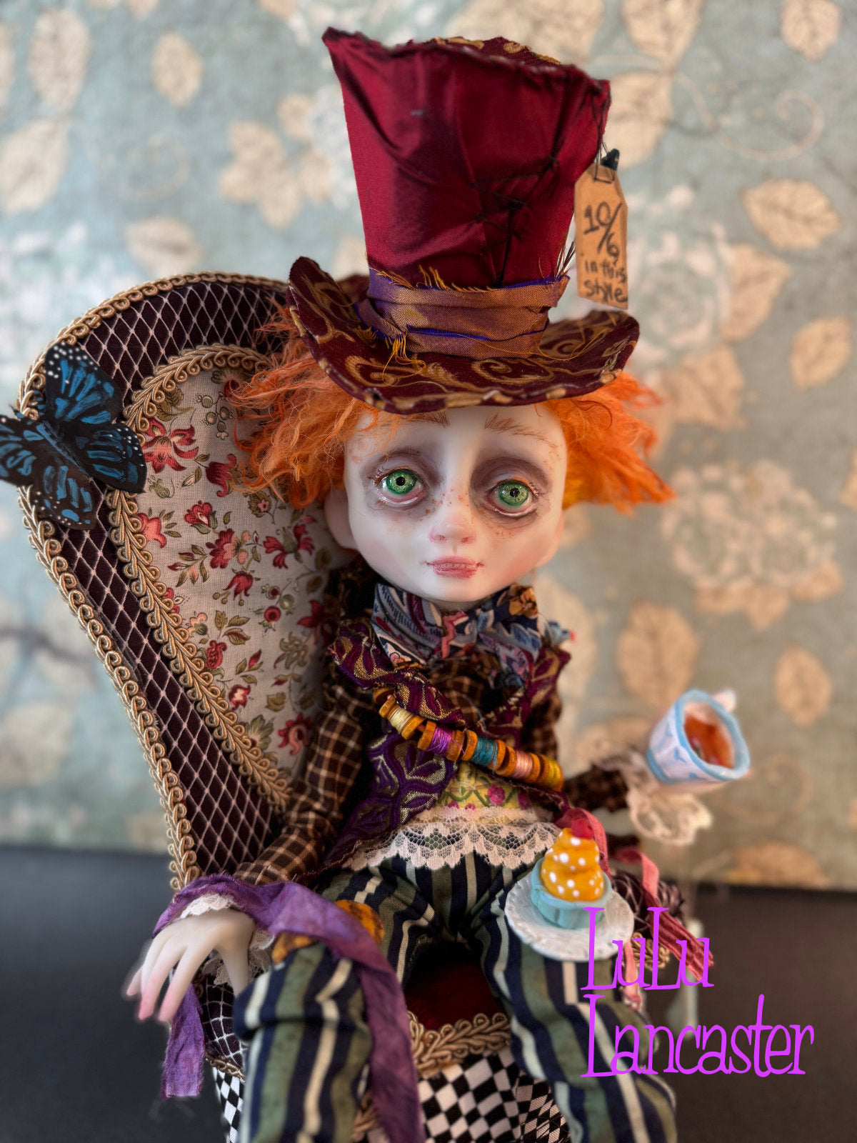 Mad Hatter Tea Time  ~ original Lulu Lancaster Art Doll