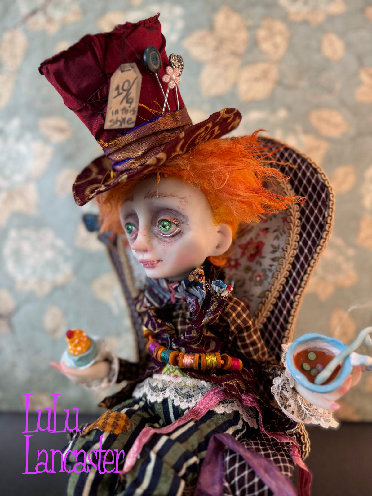 Mad Hatter Tea Time  ~ original Lulu Lancaster Art Doll