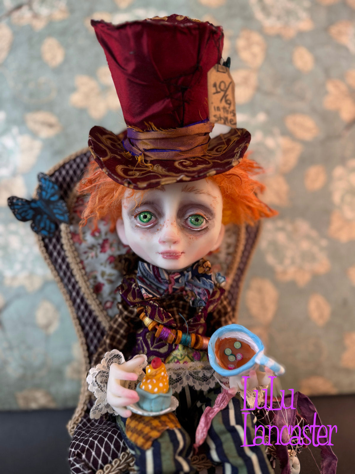 Mad Hatter Tea Time  ~ original Lulu Lancaster Art Doll