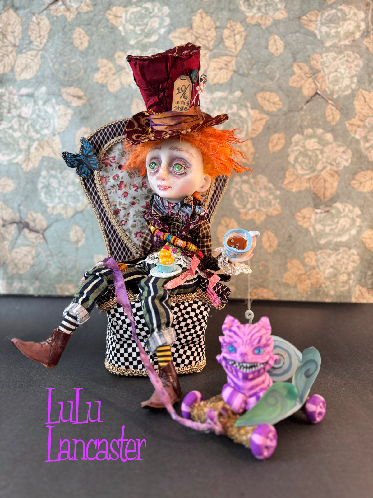 Mad Hatter Tea Time  ~ original Lulu Lancaster Art Doll