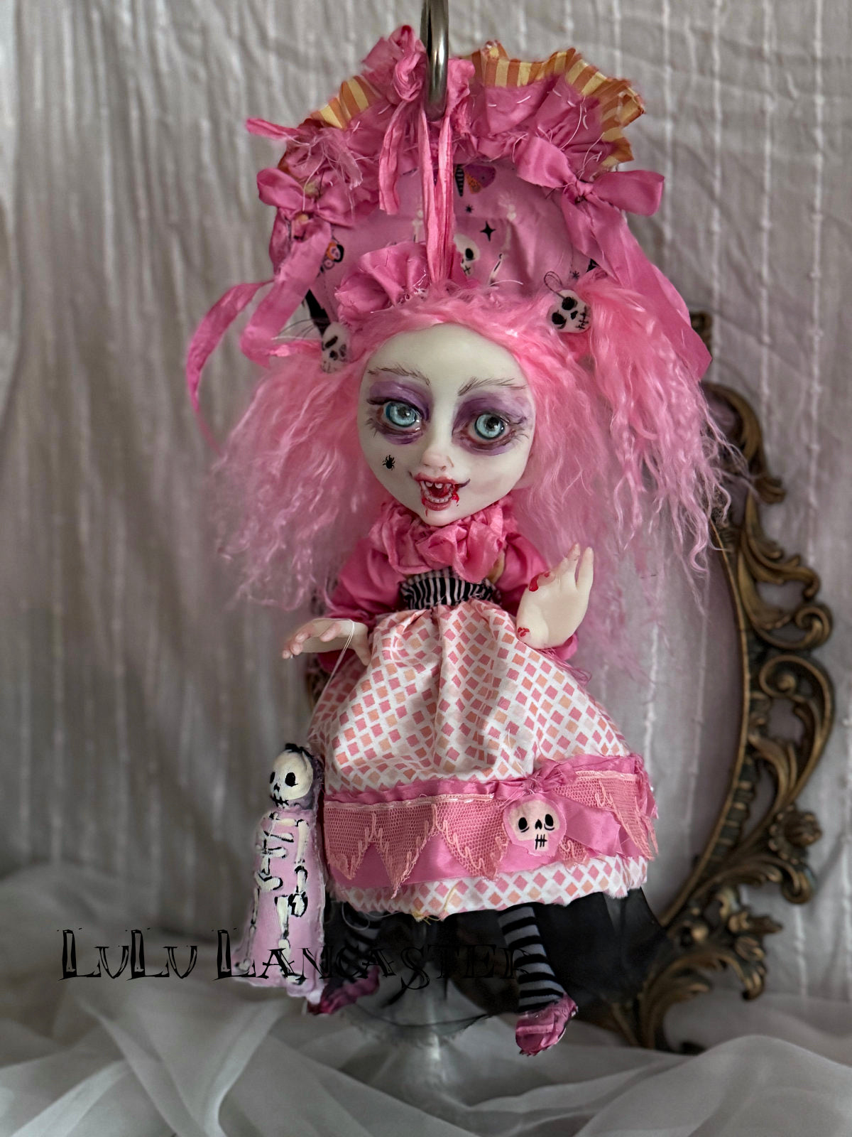 MAd MabEl Hanging Mini Vampire Original LuLu Lancaster Art Doll