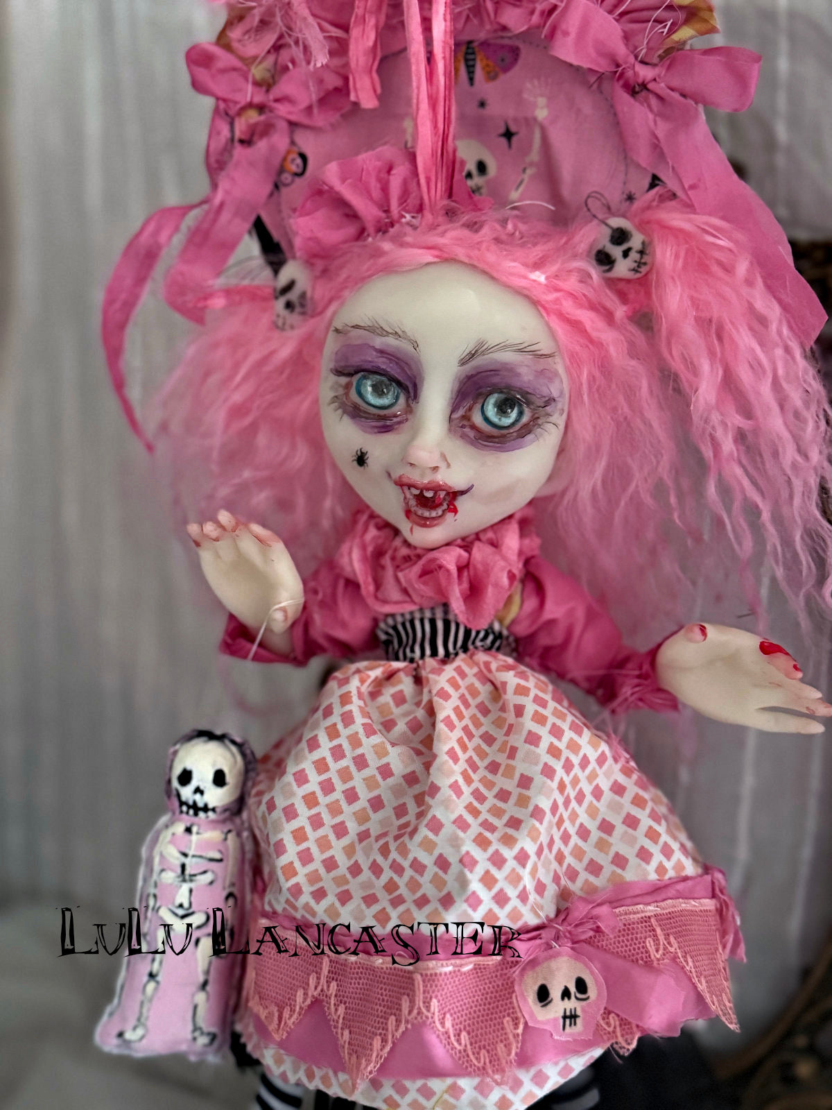 MAd MabEl Hanging Mini Vampire Original LuLu Lancaster Art Doll