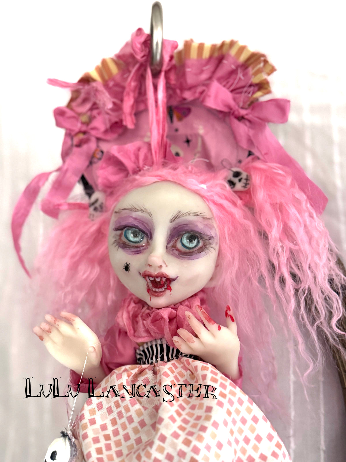 MAd MabEl Hanging Mini Vampire Original LuLu Lancaster Art Doll