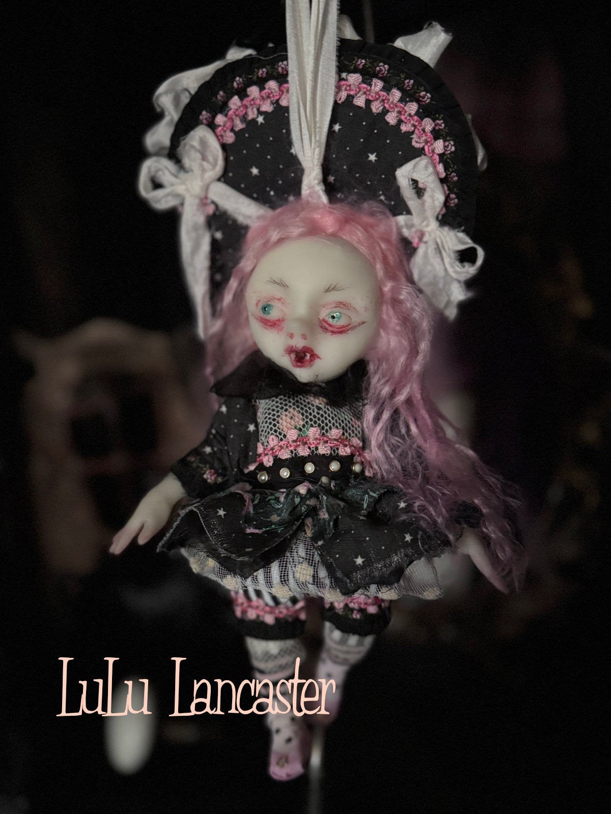 Madge Mini Biter hanging Valloween Original LuLu Lancaster Art Doll