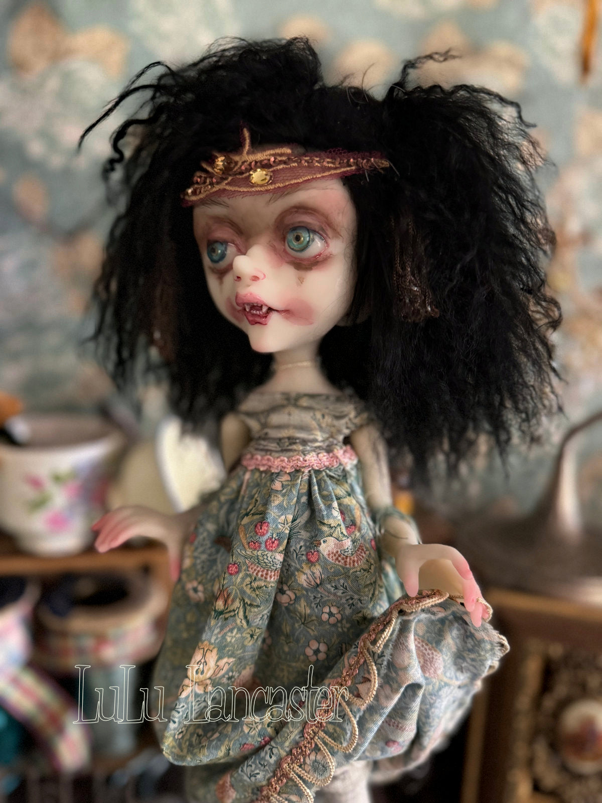Malaika the Vampire Goth Original LuLu Lancaster Art Doll