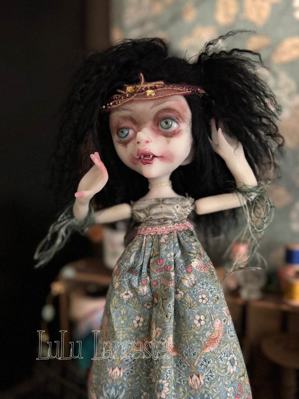Malaika the Vampire Goth Original LuLu Lancaster Art Doll