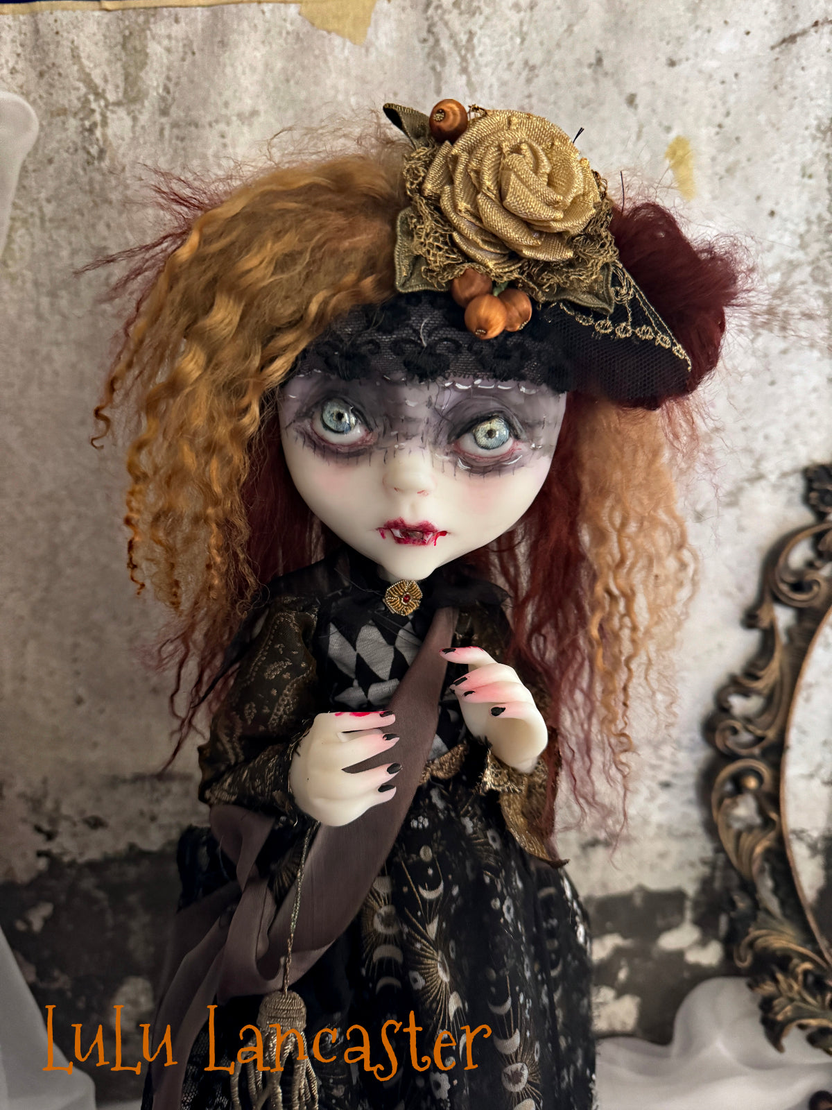 Maricara Holiday Vampire Original LuLu Lancaster Art Doll