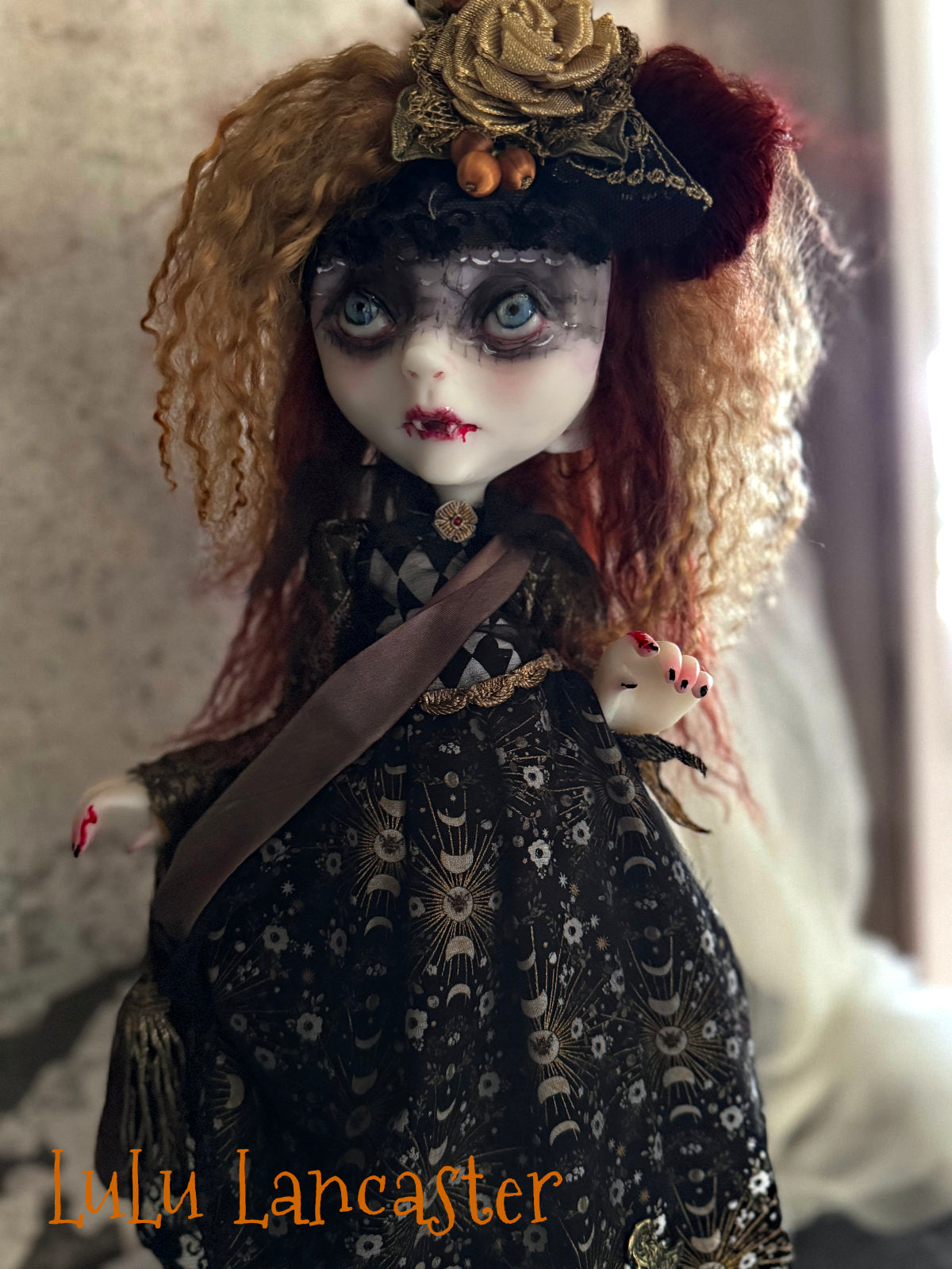 Maricara Holiday Vampire Original LuLu Lancaster Art Doll