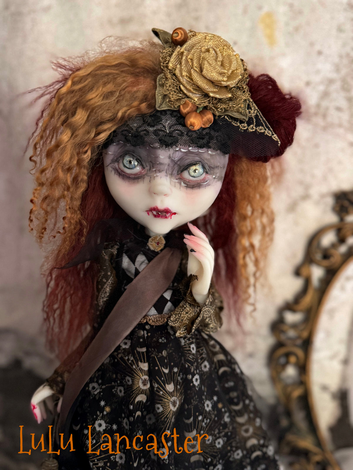 Maricara Holiday Vampire Original LuLu Lancaster Art Doll